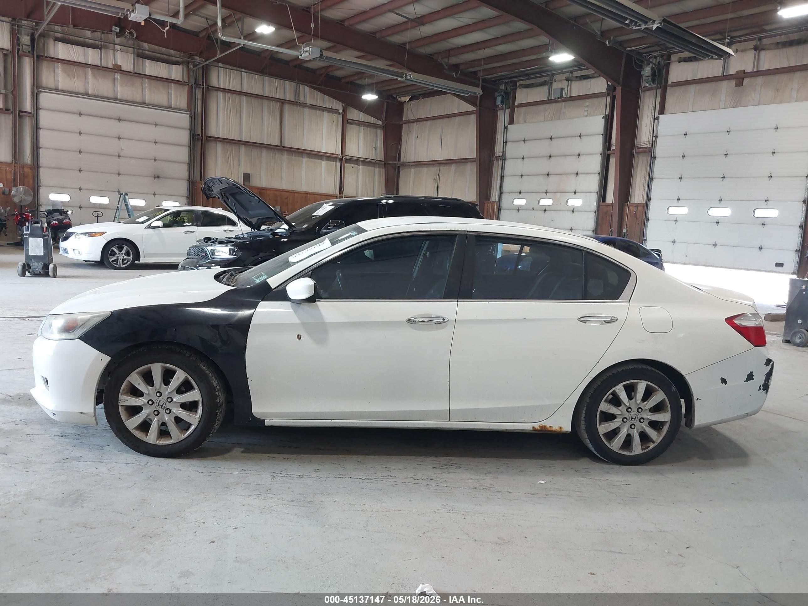 2013 Honda Accord Lx White vin: 1HGCR2F32DA088230