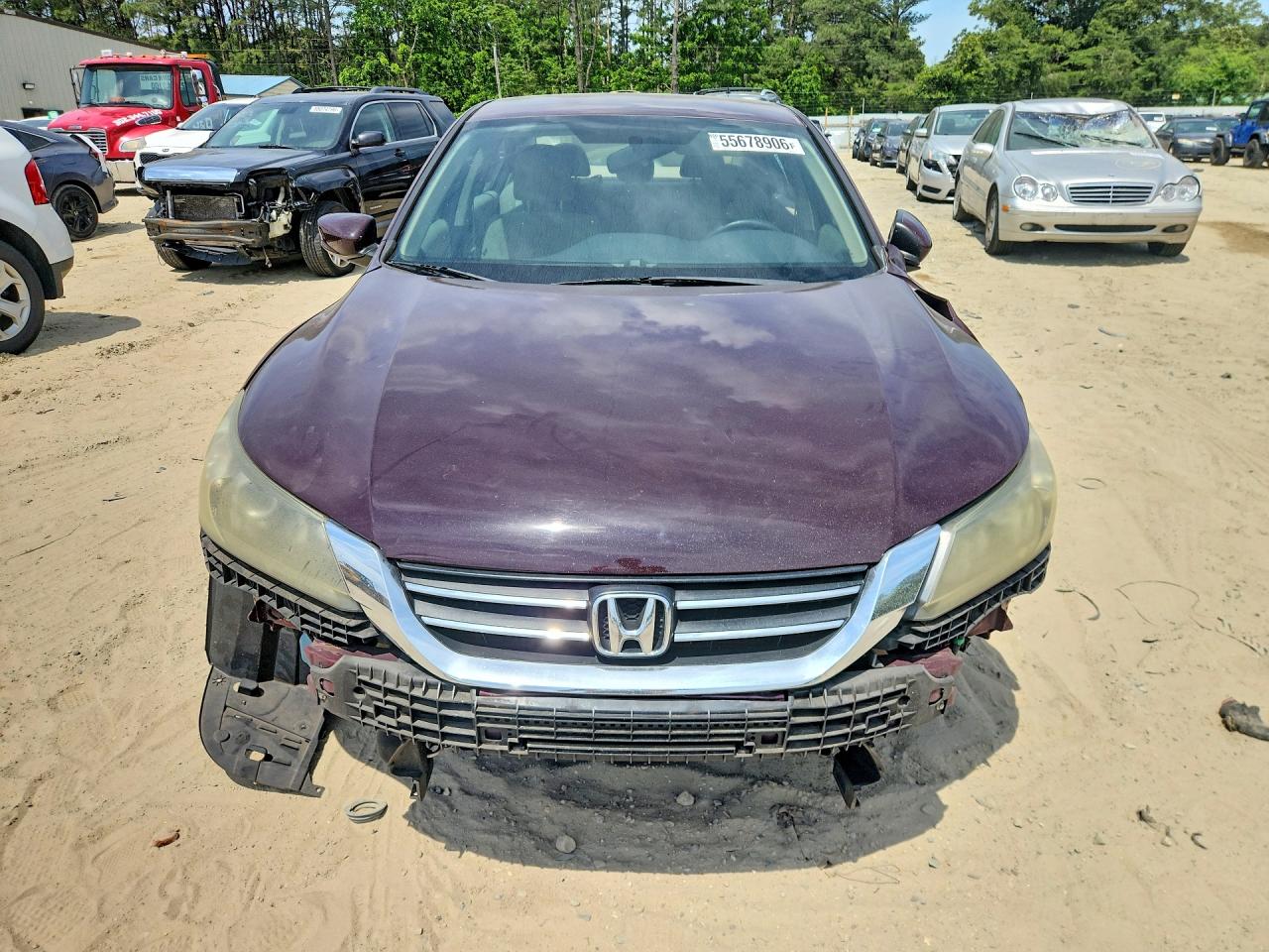 2013 Honda Accord Lx Burgundy vin: 1HGCR2F32DA090012