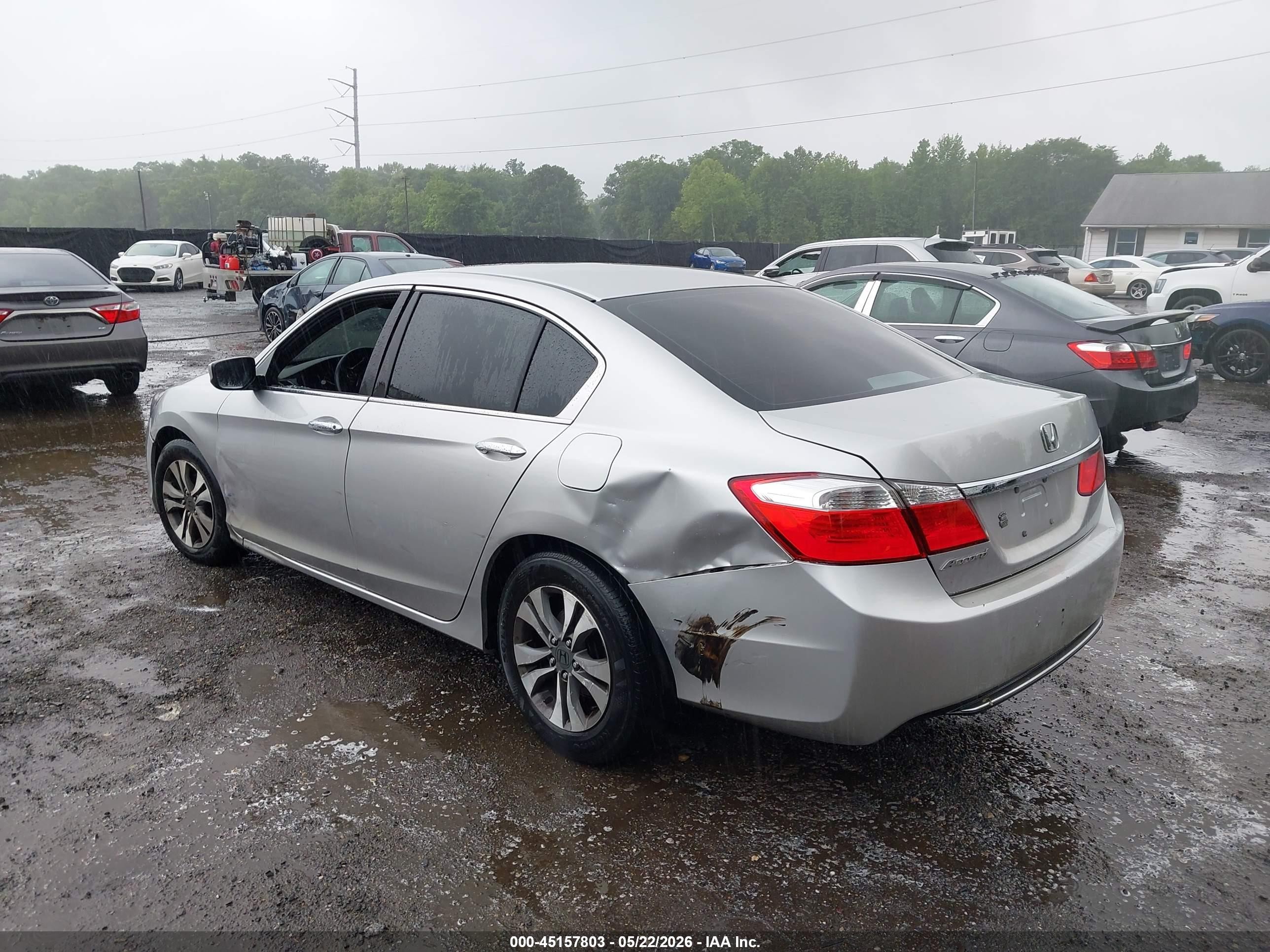 2013 Honda Accord Lx Silver vin: 1HGCR2F32DA123493