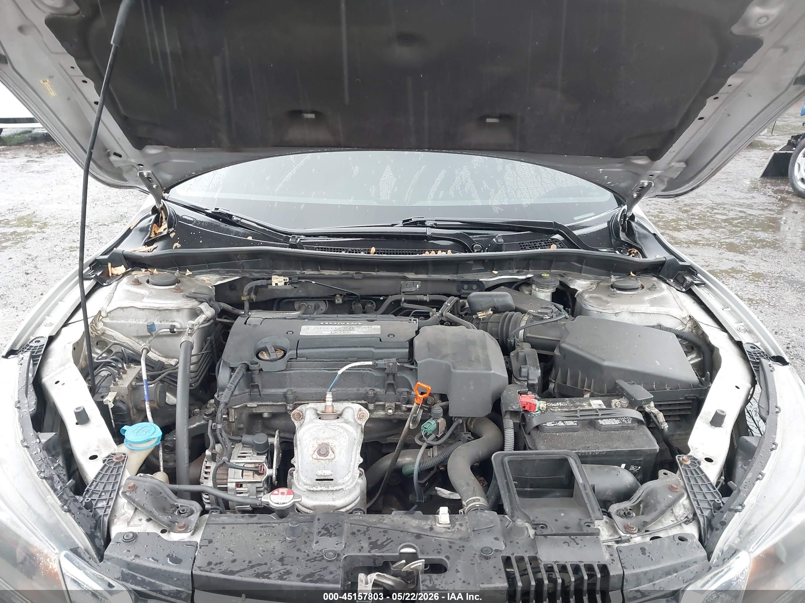 2013 Honda Accord Lx Silver vin: 1HGCR2F32DA123493