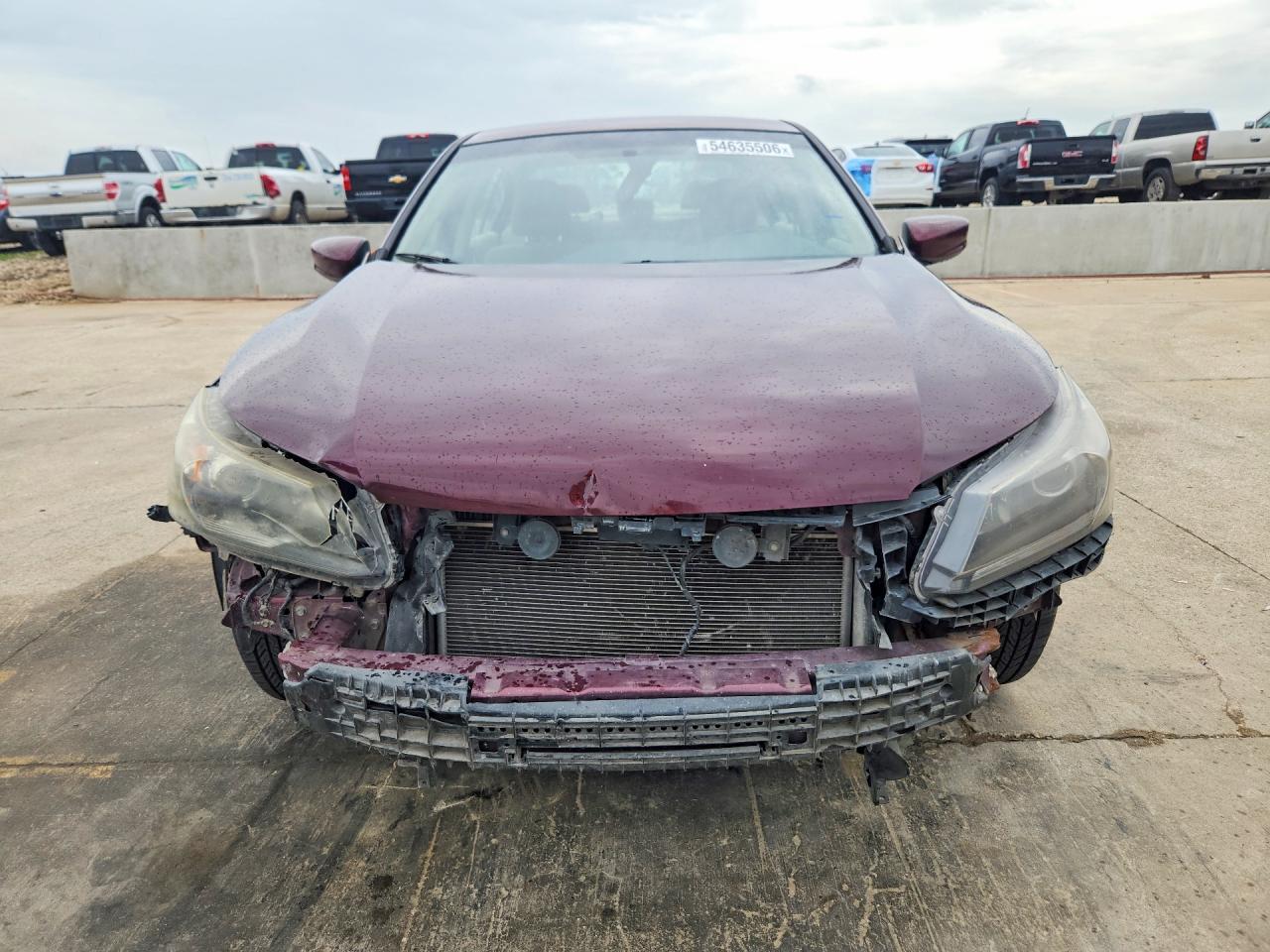 2013 Honda Accord Lx Burgundy vin: 1HGCR2F32DA126040