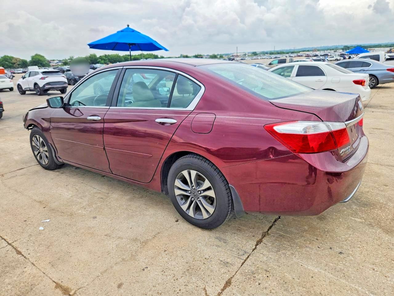 2013 Honda Accord Lx Burgundy vin: 1HGCR2F32DA126040