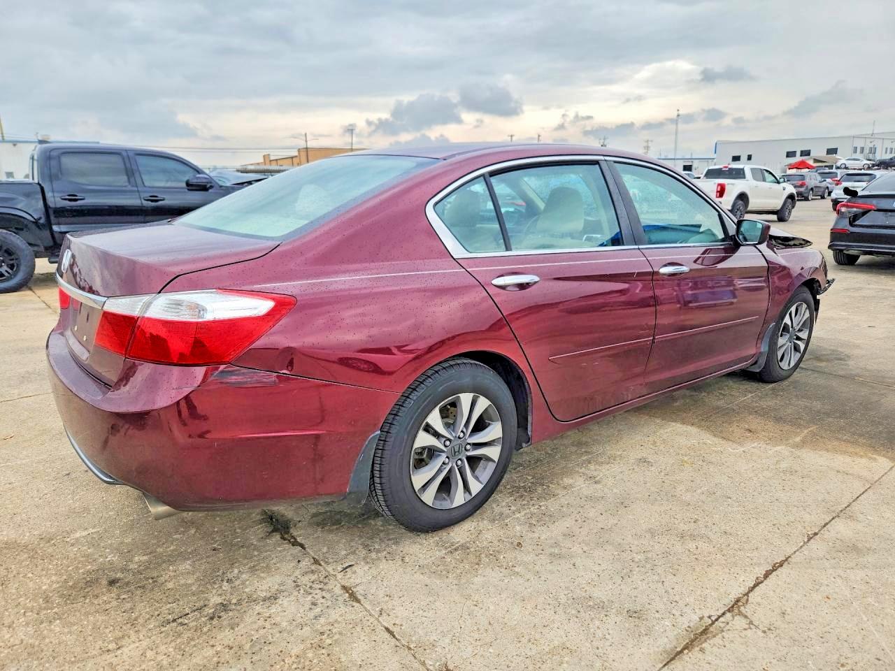 2013 Honda Accord Lx Burgundy vin: 1HGCR2F32DA126040