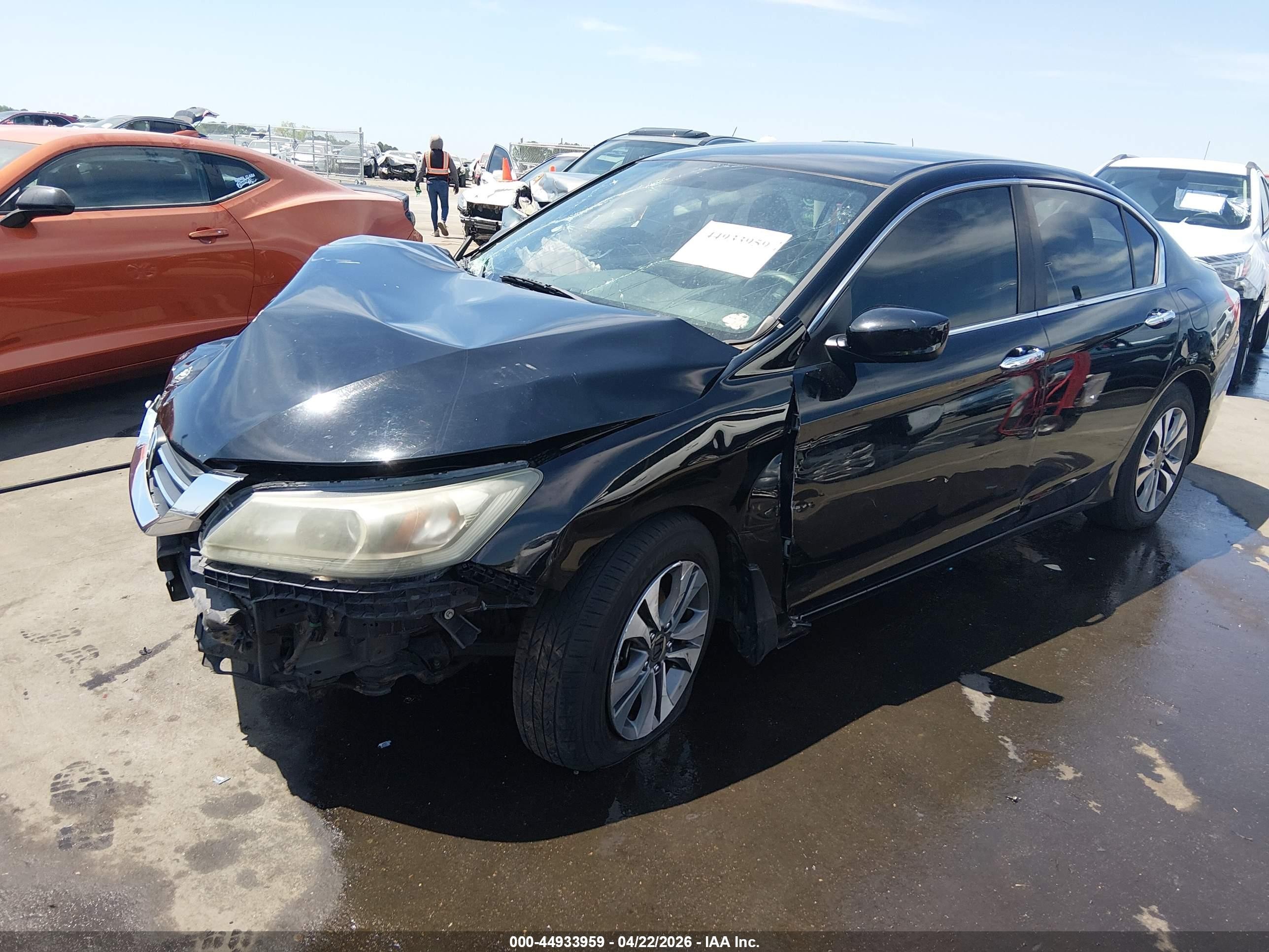 2013 Honda Accord Lx Черный vin: 1HGCR2F32DA128080