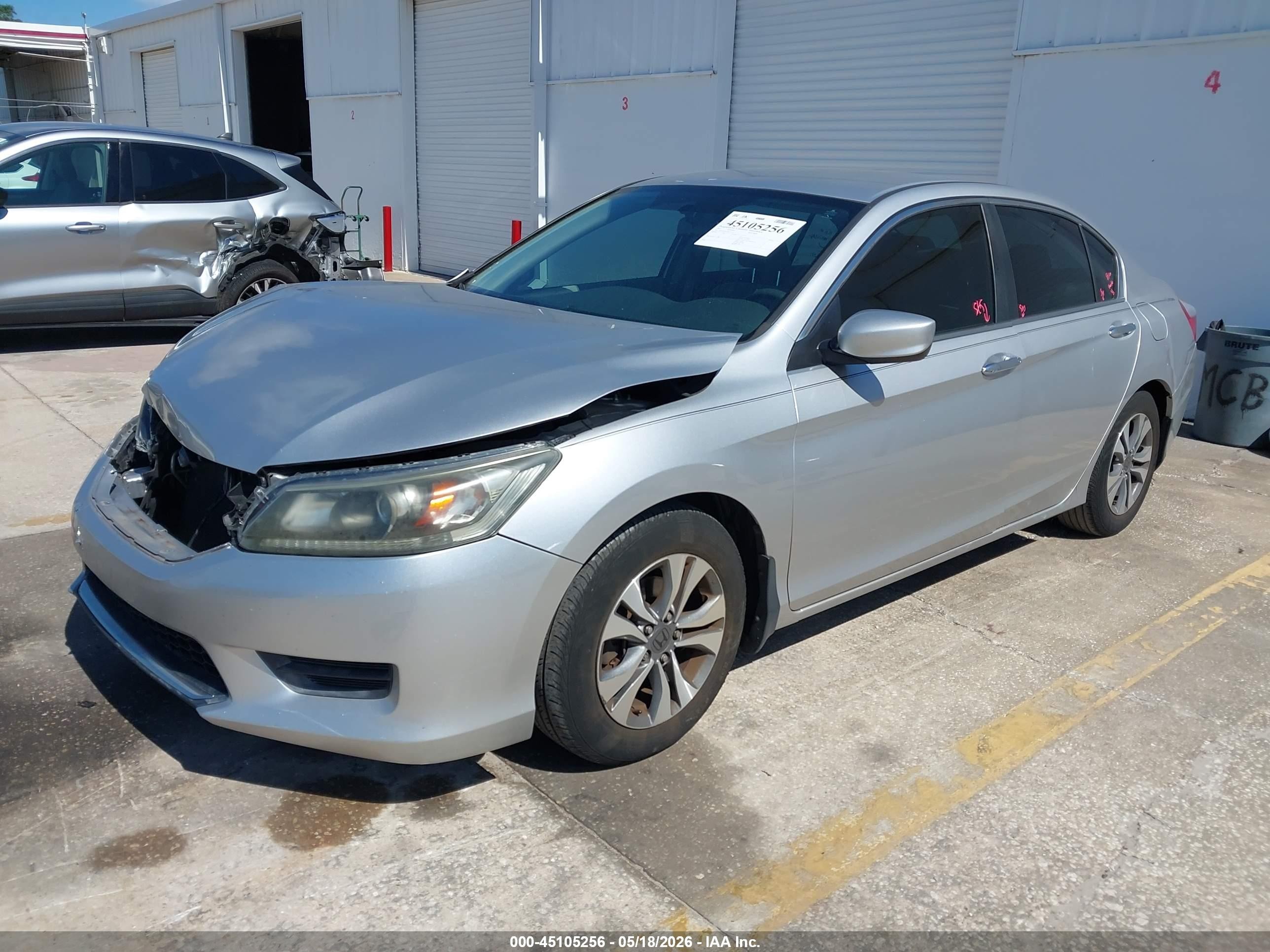 2013 Honda Accord Lx Silver vin: 1HGCR2F32DA131237