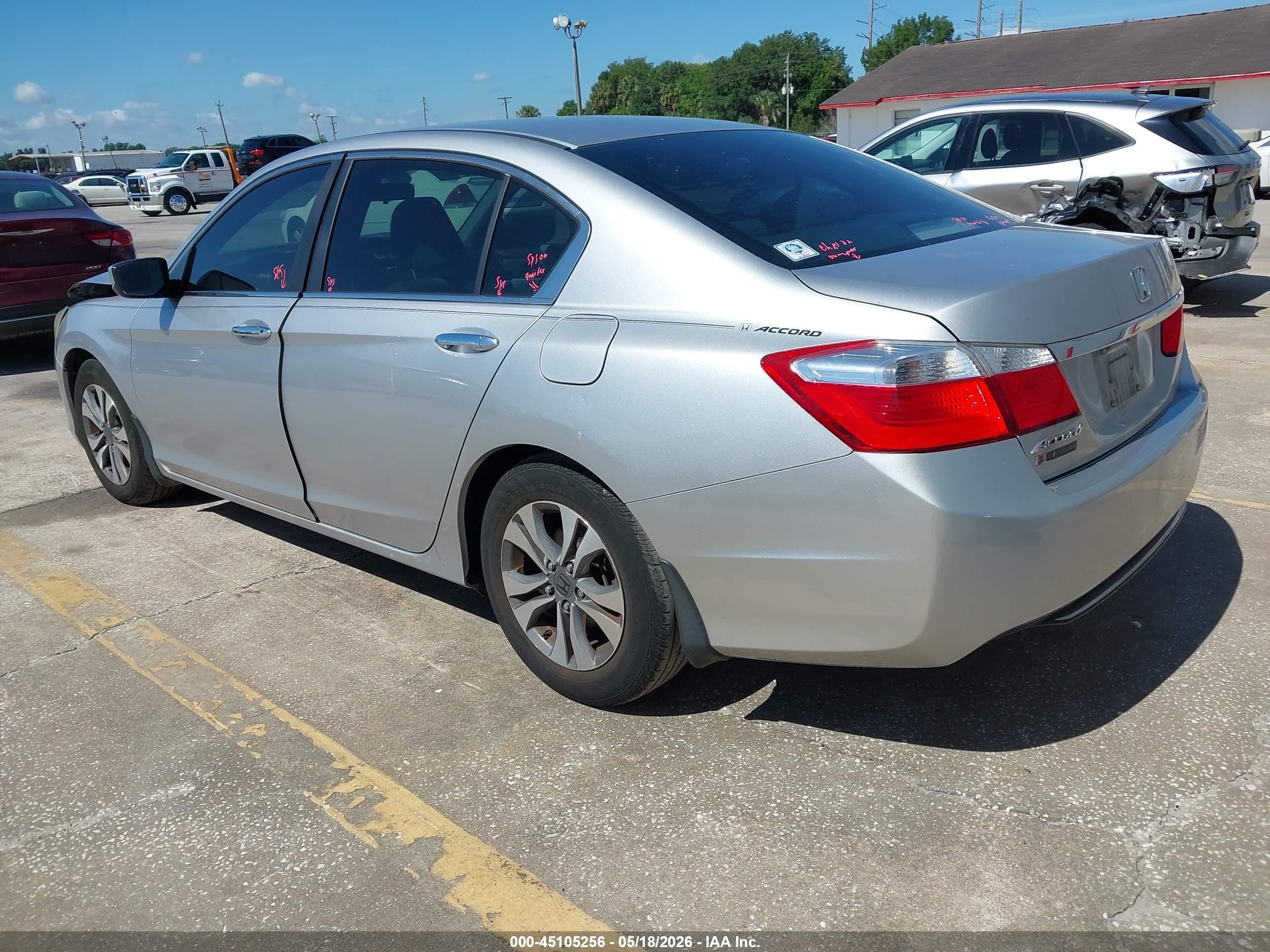 2013 Honda Accord Lx Silver vin: 1HGCR2F32DA131237