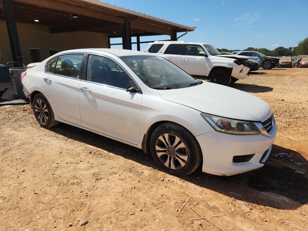 2013 Honda Accord Lx White vin: 1HGCR2F32DA141444