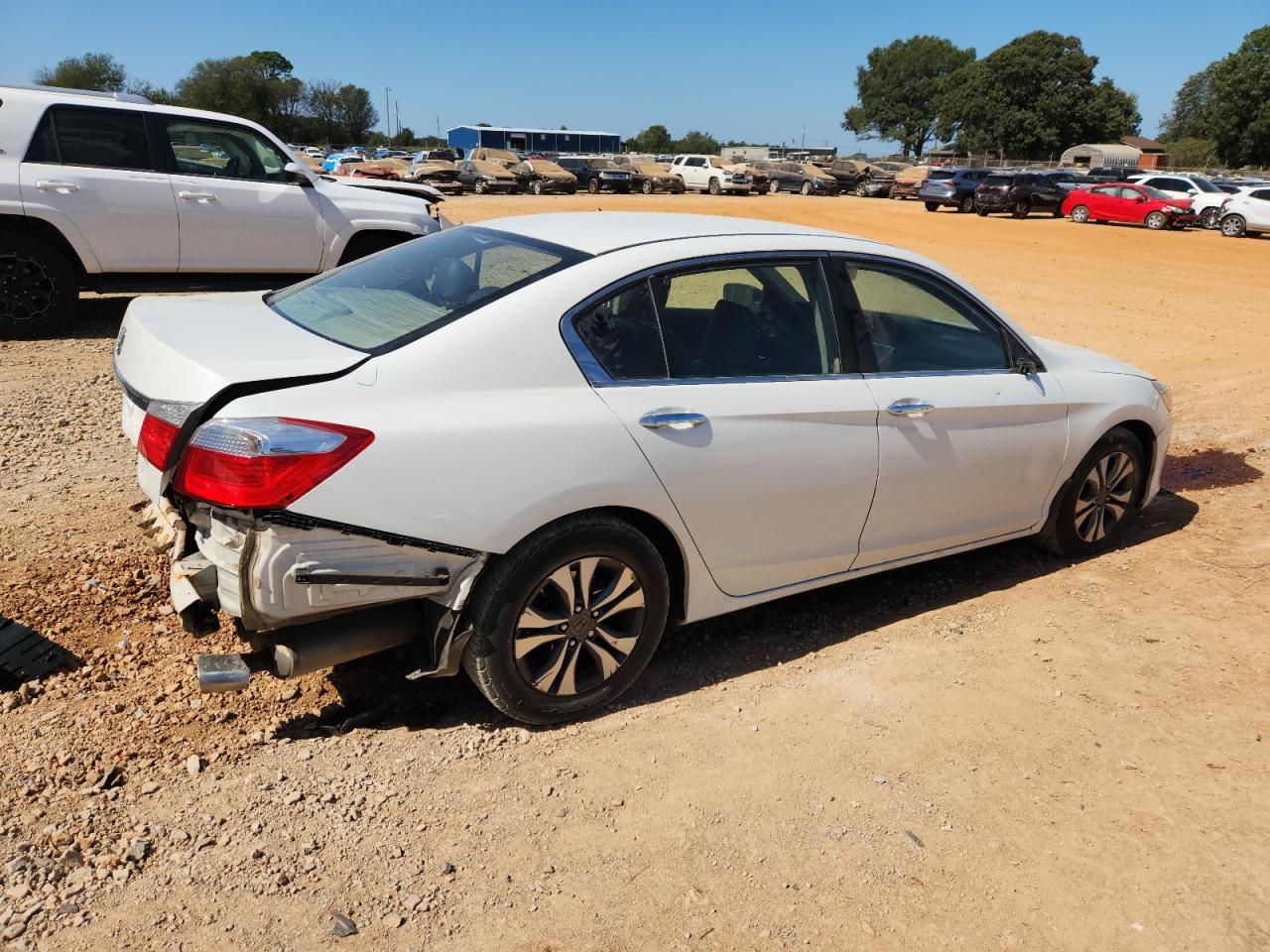 2013 Honda Accord Lx White vin: 1HGCR2F32DA141444
