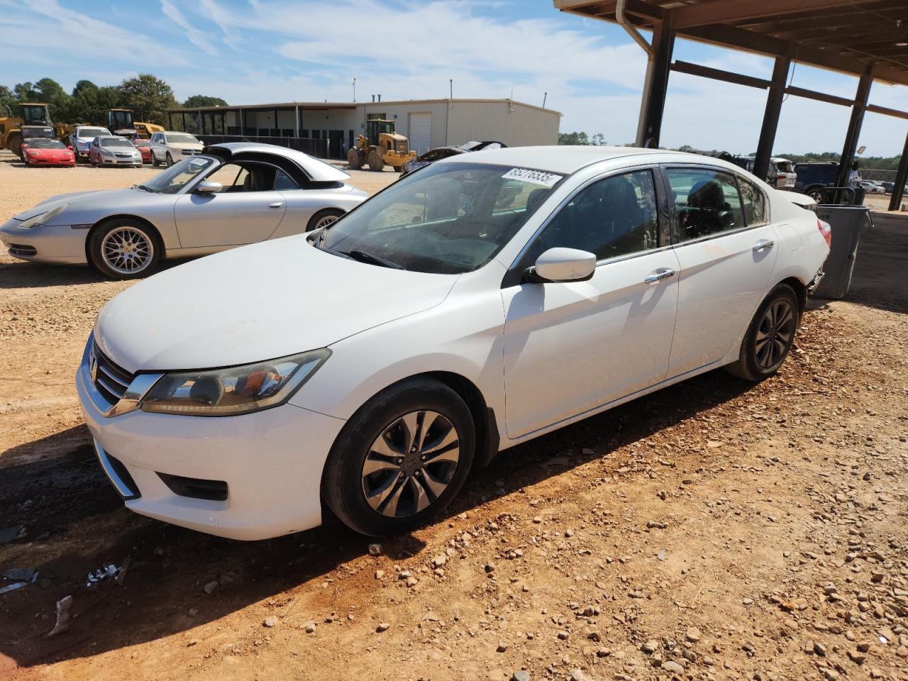2013 Honda Accord Lx White vin: 1HGCR2F32DA141444