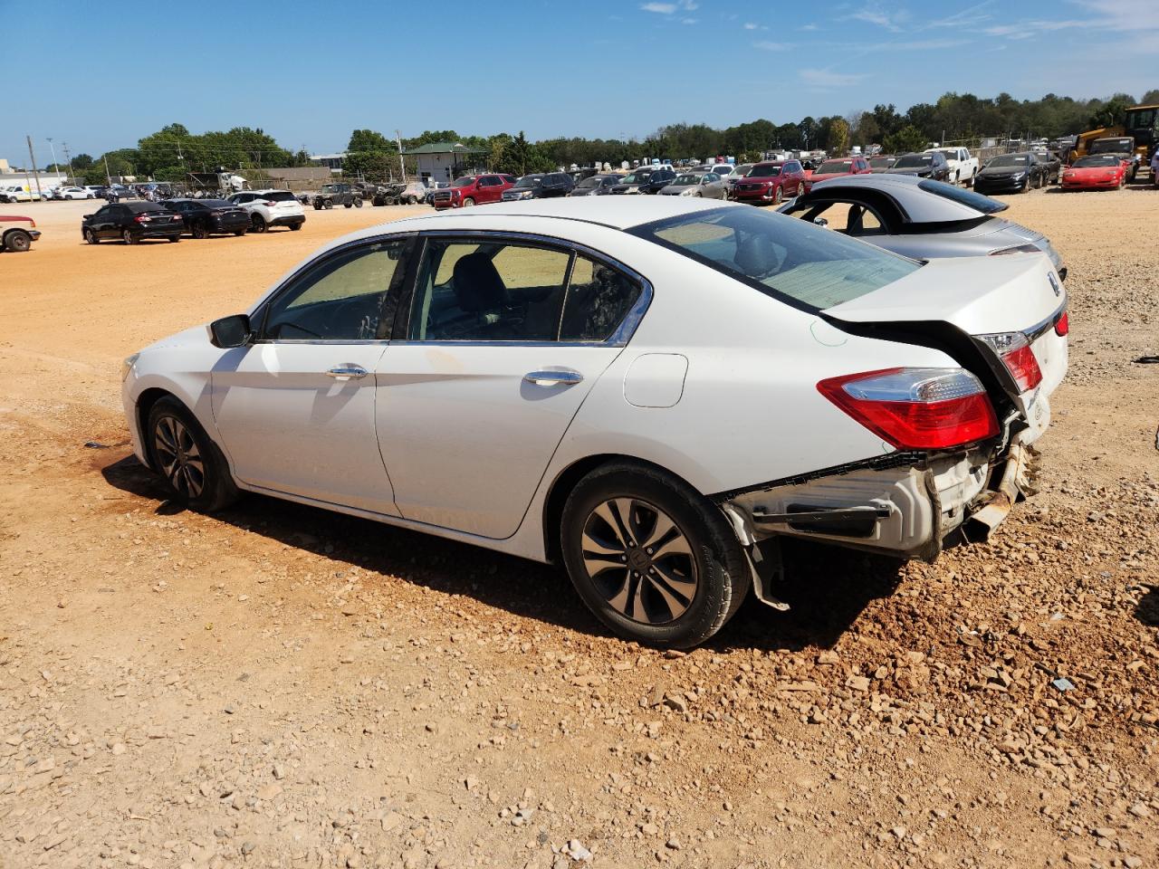 2013 Honda Accord Lx White vin: 1HGCR2F32DA141444