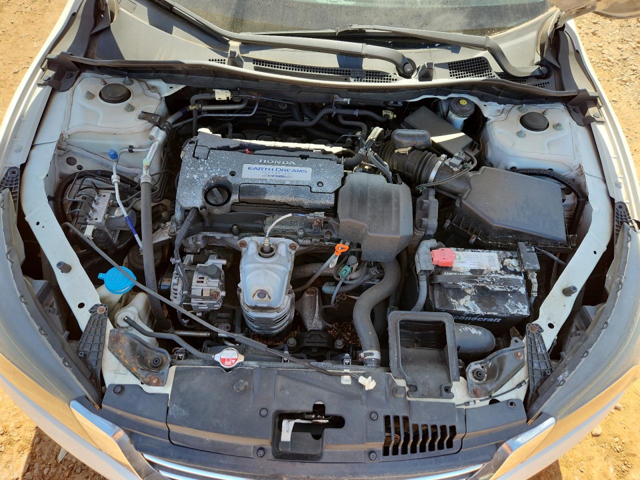 2013 Honda Accord Lx White vin: 1HGCR2F32DA141444