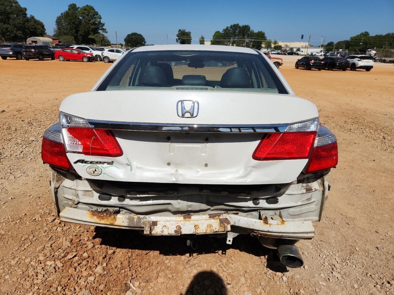 2013 Honda Accord Lx White vin: 1HGCR2F32DA141444