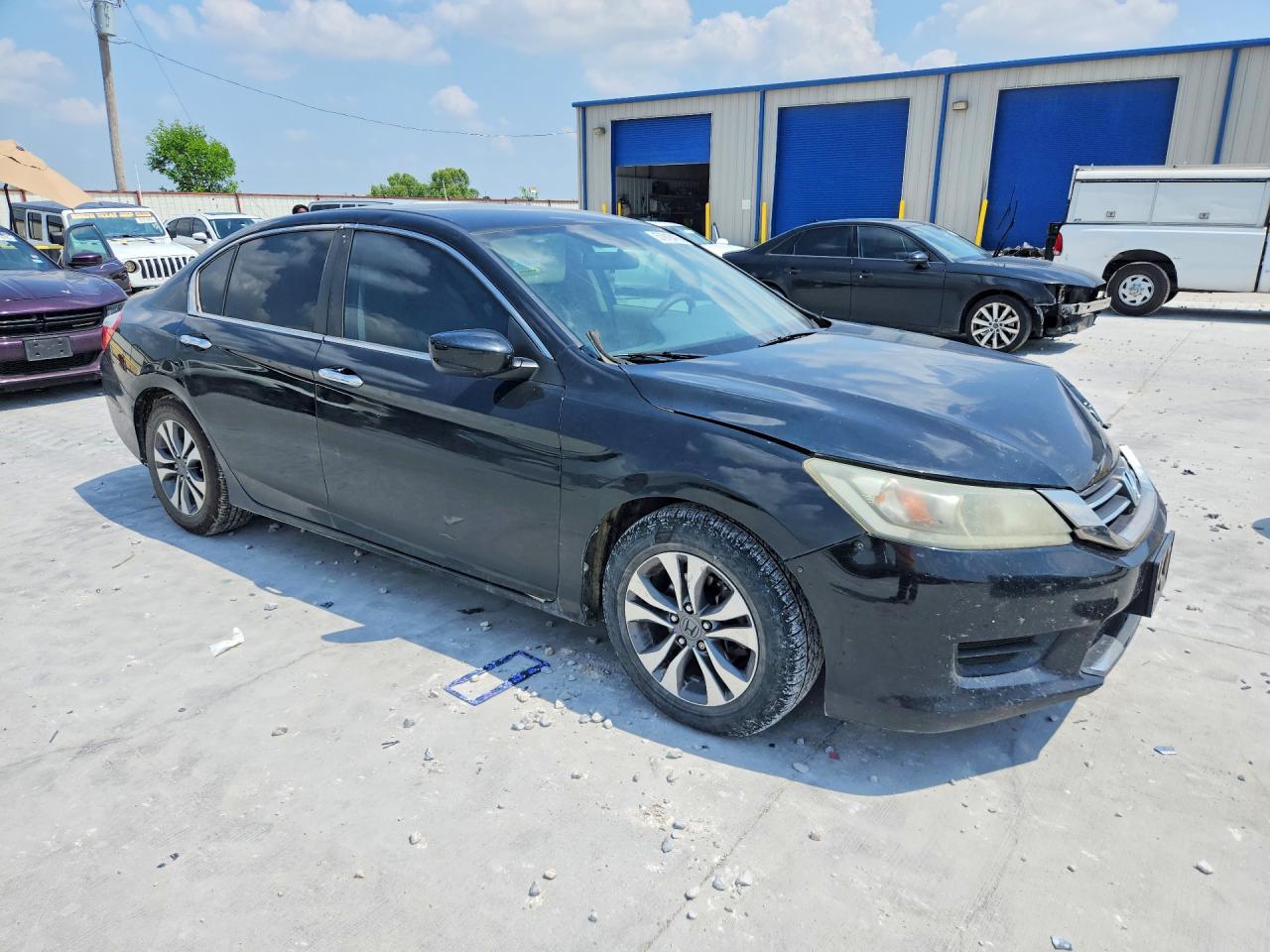 2013 Honda Accord Lx Black vin: 1HGCR2F32DA145283