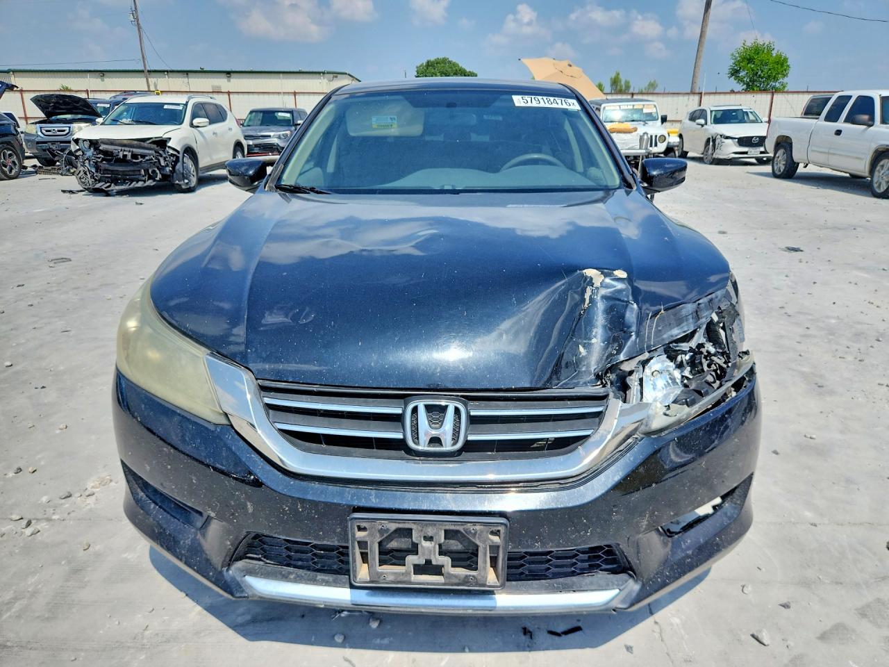 2013 Honda Accord Lx Black vin: 1HGCR2F32DA145283