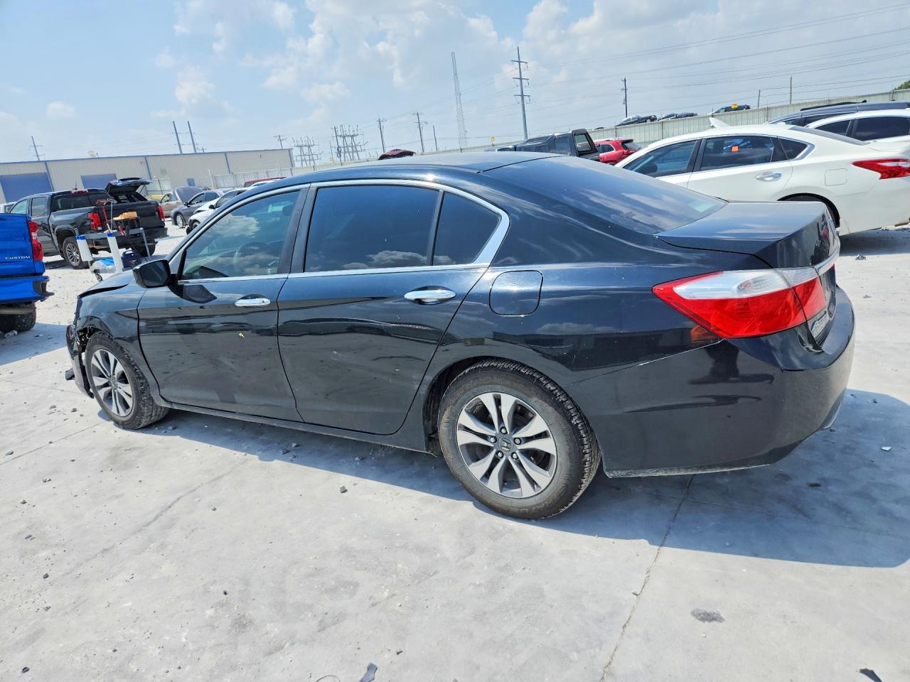 2013 Honda Accord Lx Black vin: 1HGCR2F32DA145283