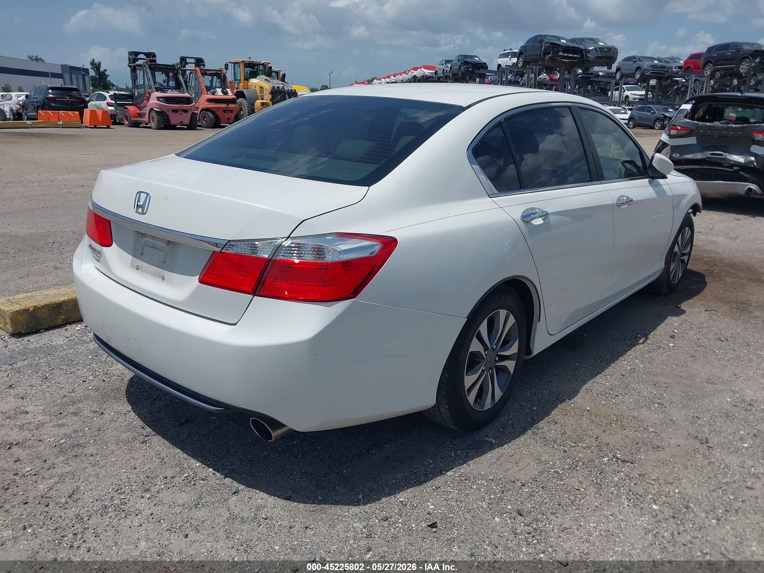 2013 Honda Accord Lx White vin: 1HGCR2F32DA146708