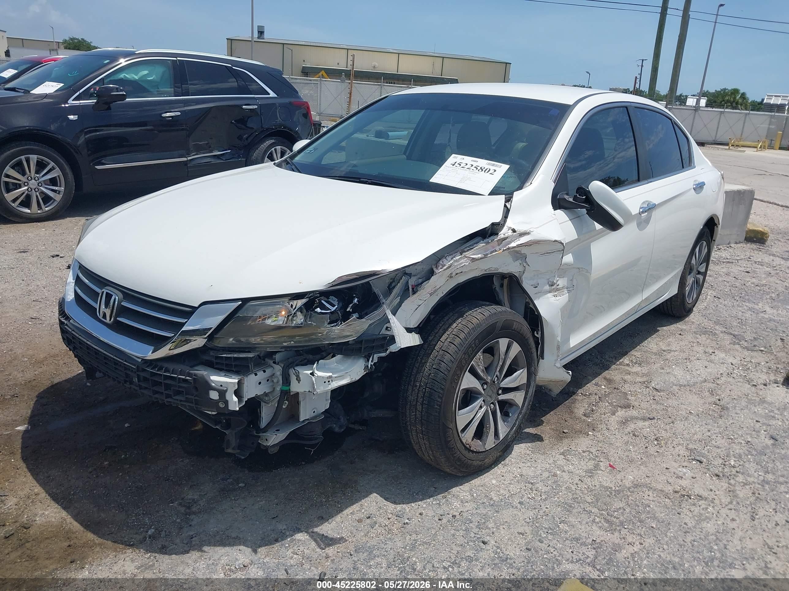 2013 Honda Accord Lx White vin: 1HGCR2F32DA146708