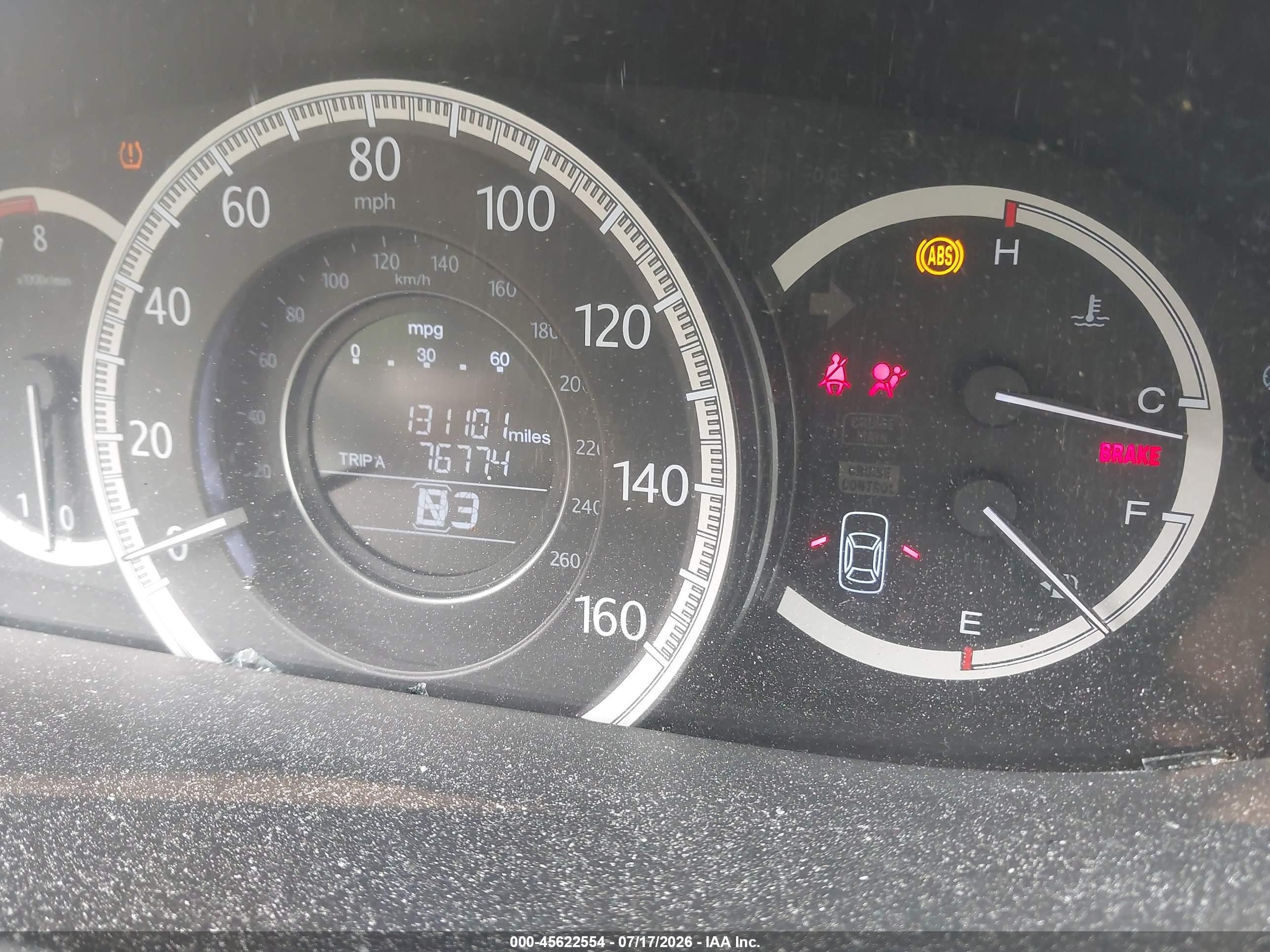 2013 Honda Accord Lx Gray vin: 1HGCR2F32DA152153