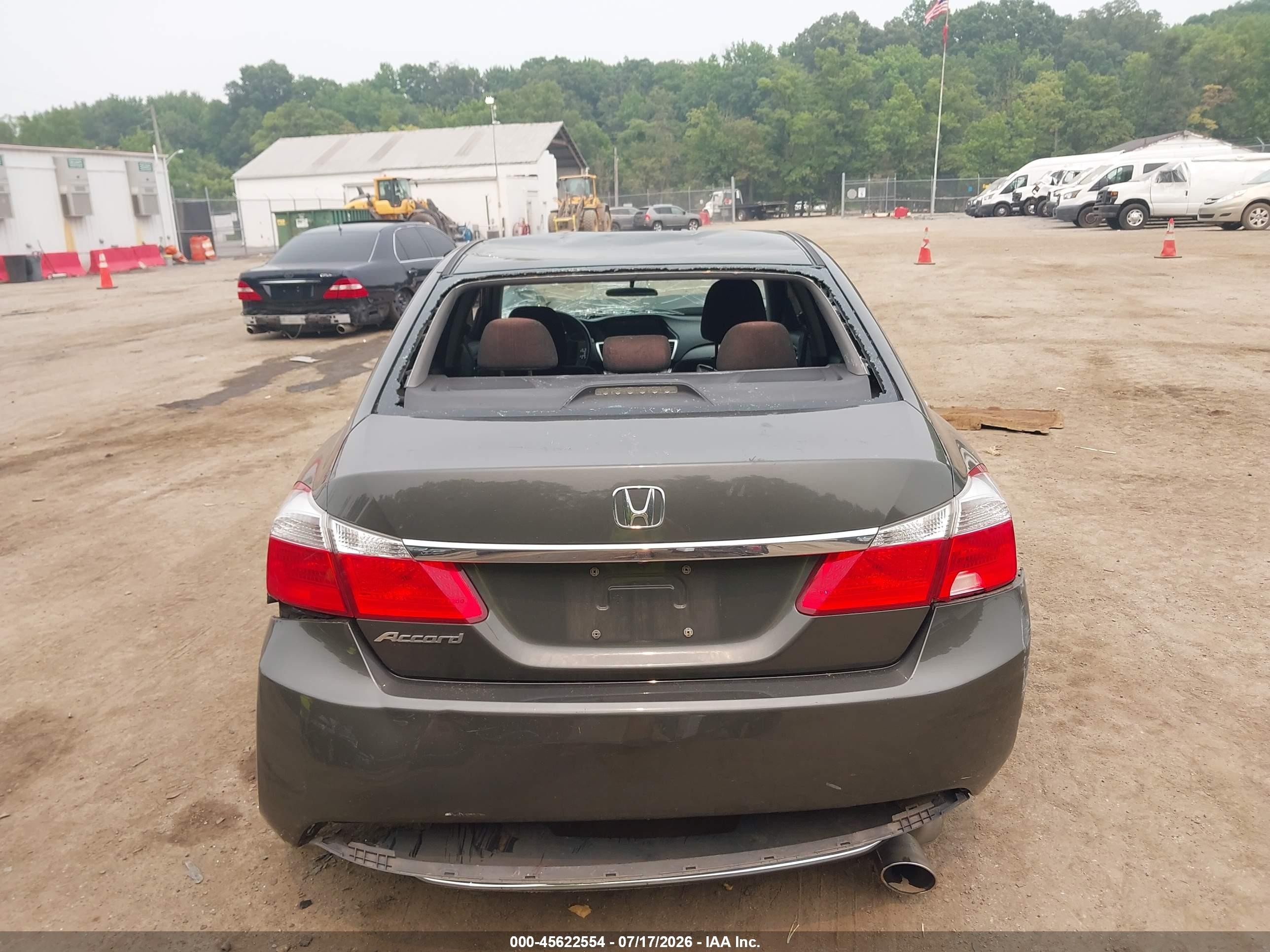 2013 Honda Accord Lx Gray vin: 1HGCR2F32DA152153