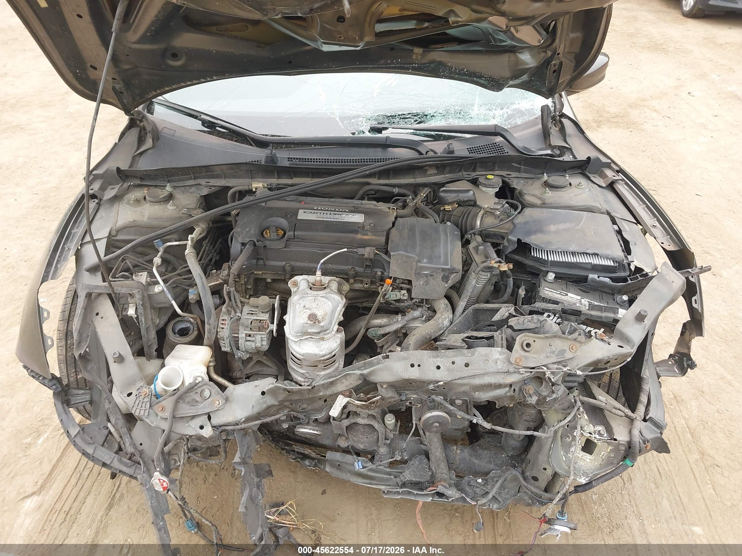 2013 Honda Accord Lx Gray vin: 1HGCR2F32DA152153