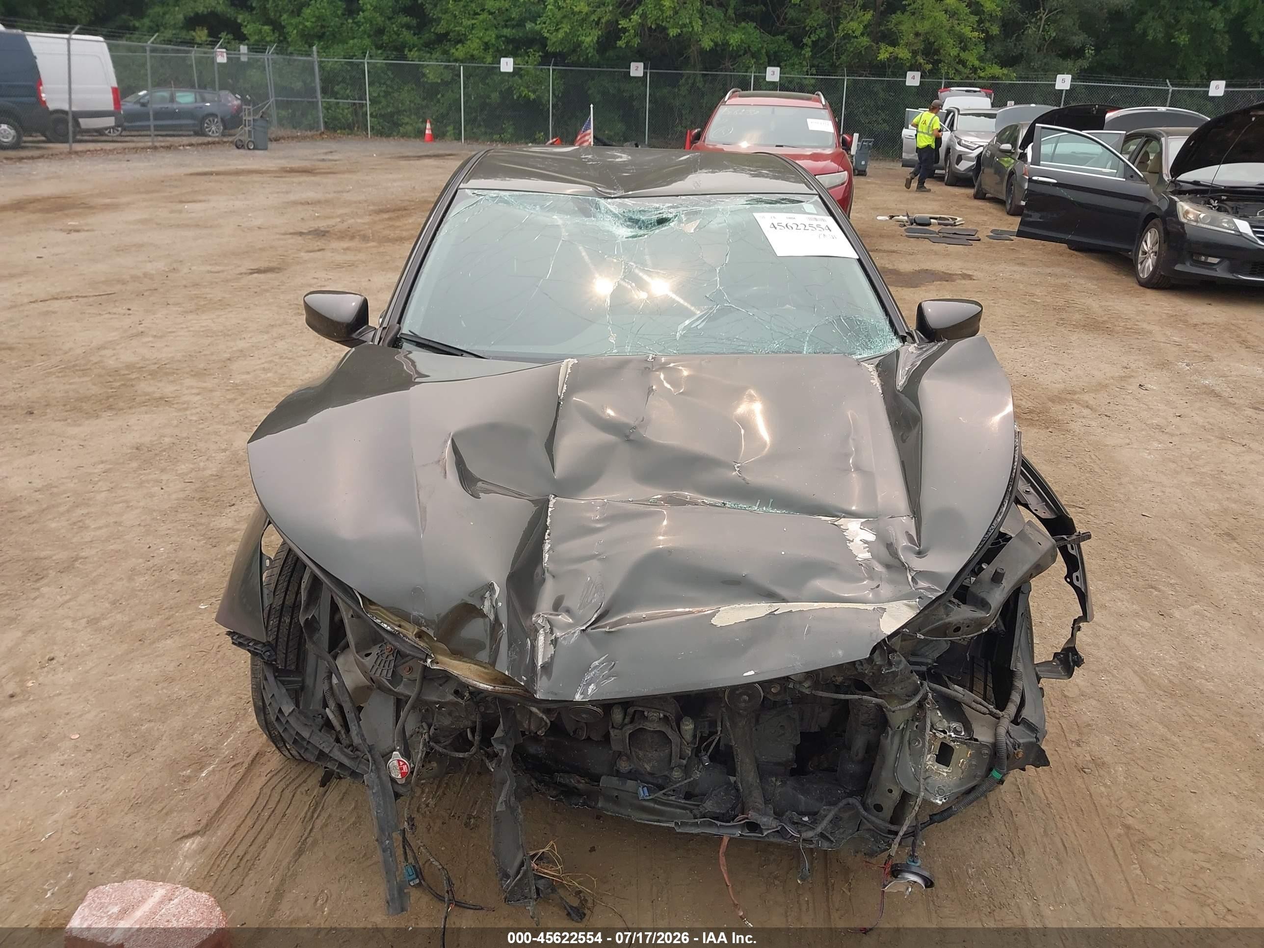 2013 Honda Accord Lx Gray vin: 1HGCR2F32DA152153