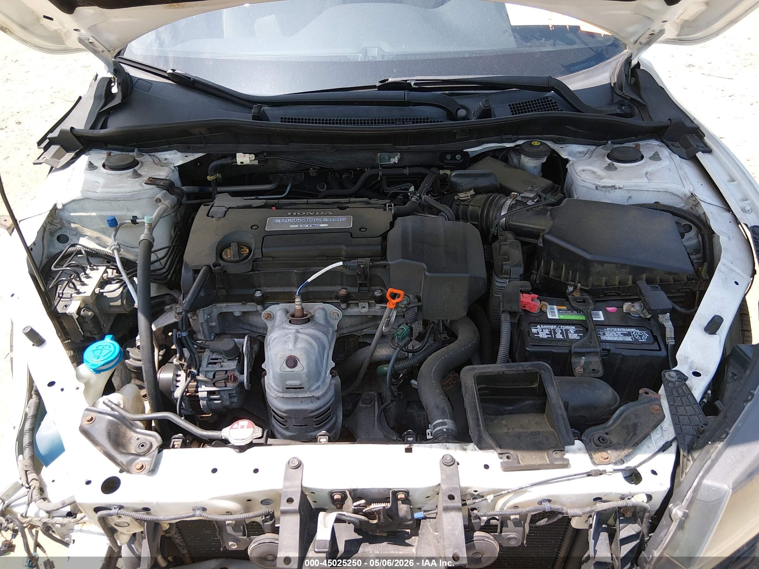 2013 Honda Accord Lx White vin: 1HGCR2F32DA155909