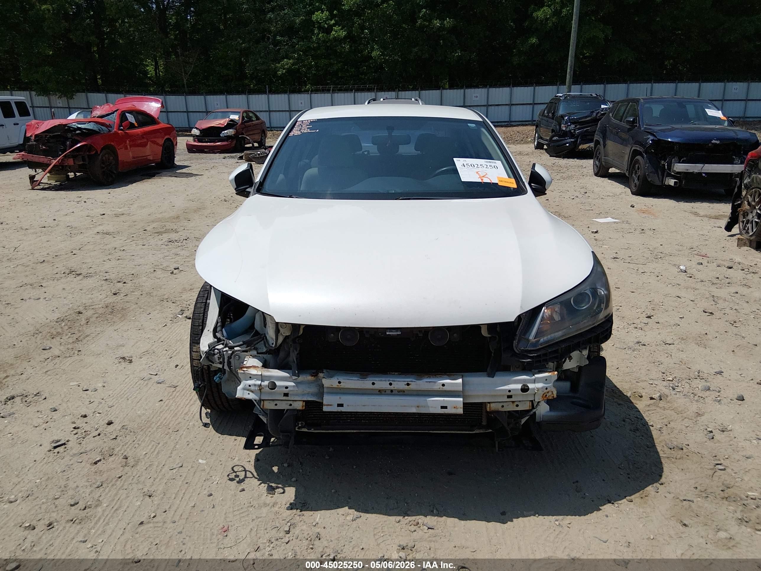 2013 Honda Accord Lx White vin: 1HGCR2F32DA155909
