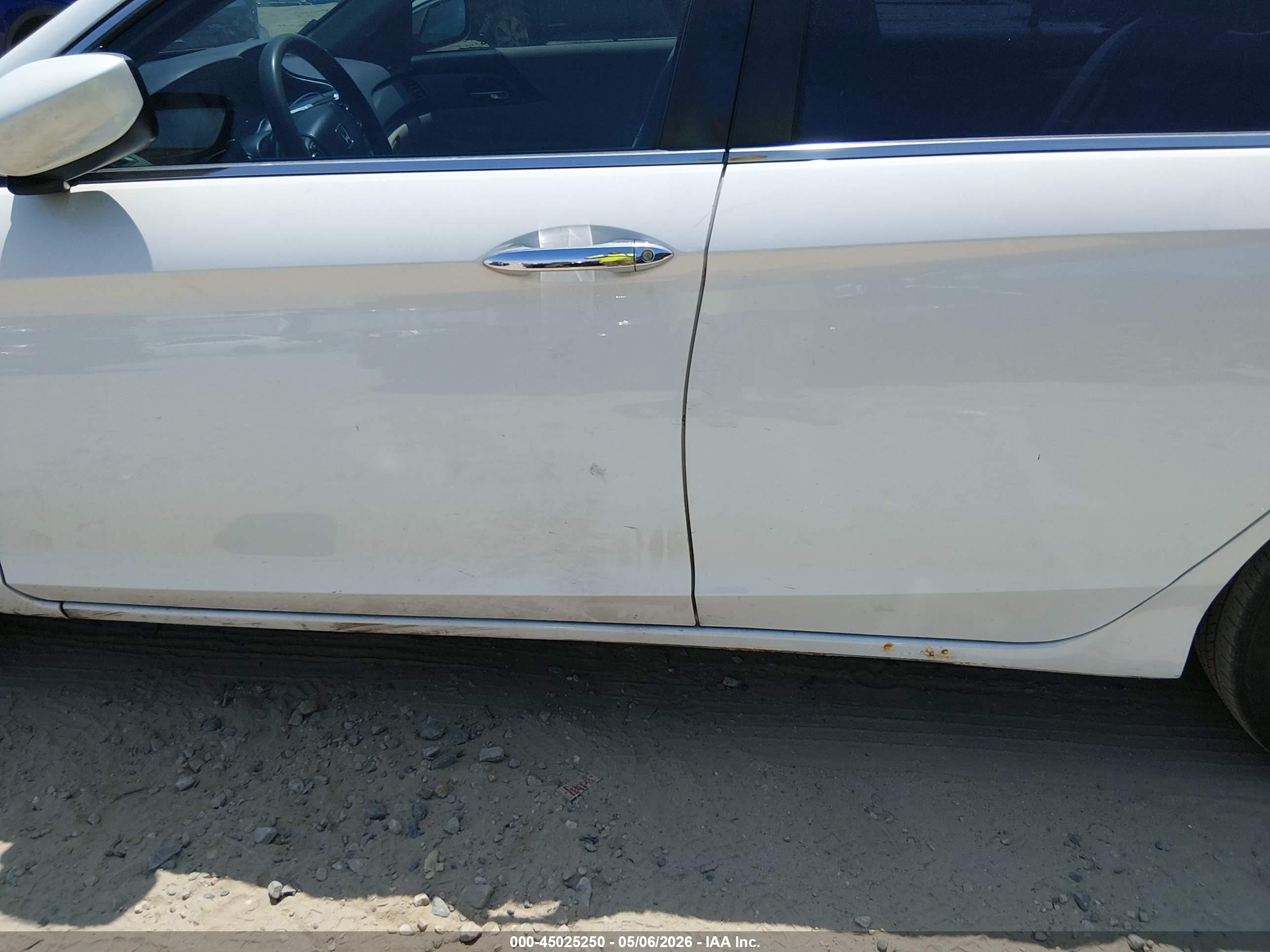 2013 Honda Accord Lx White vin: 1HGCR2F32DA155909