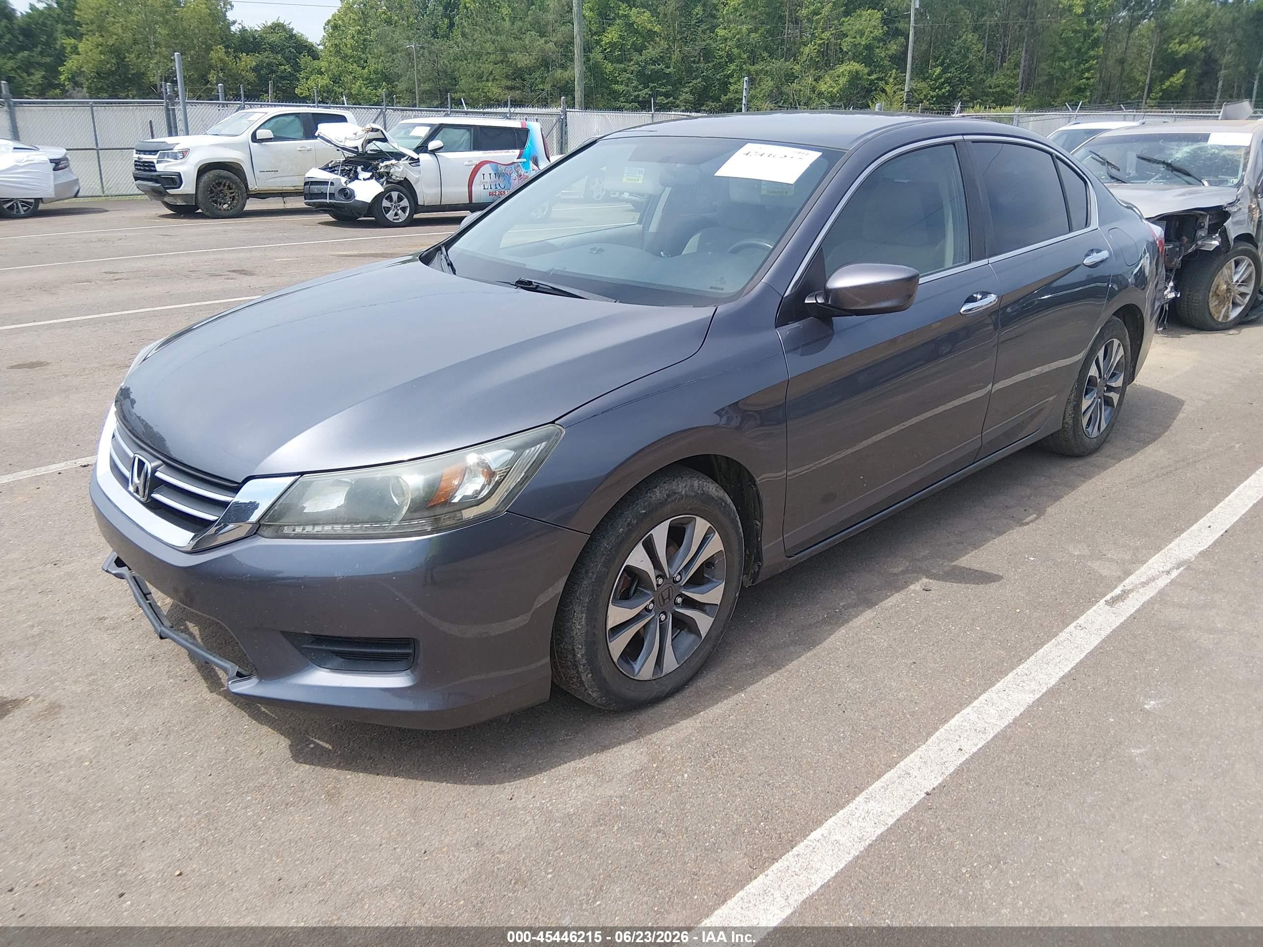 2013 Honda Accord Lx Gray vin: 1HGCR2F32DA157675