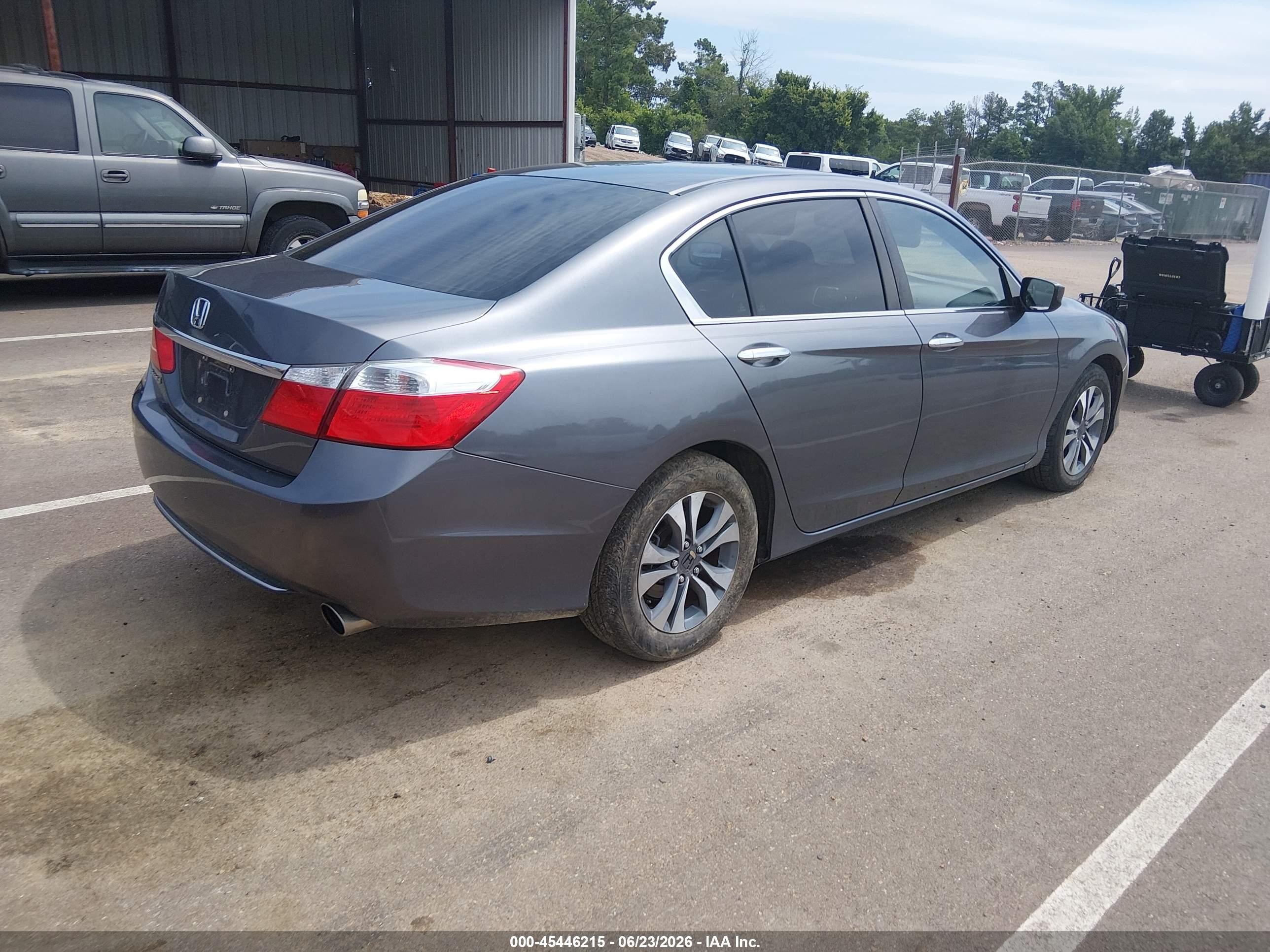 2013 Honda Accord Lx Gray vin: 1HGCR2F32DA157675