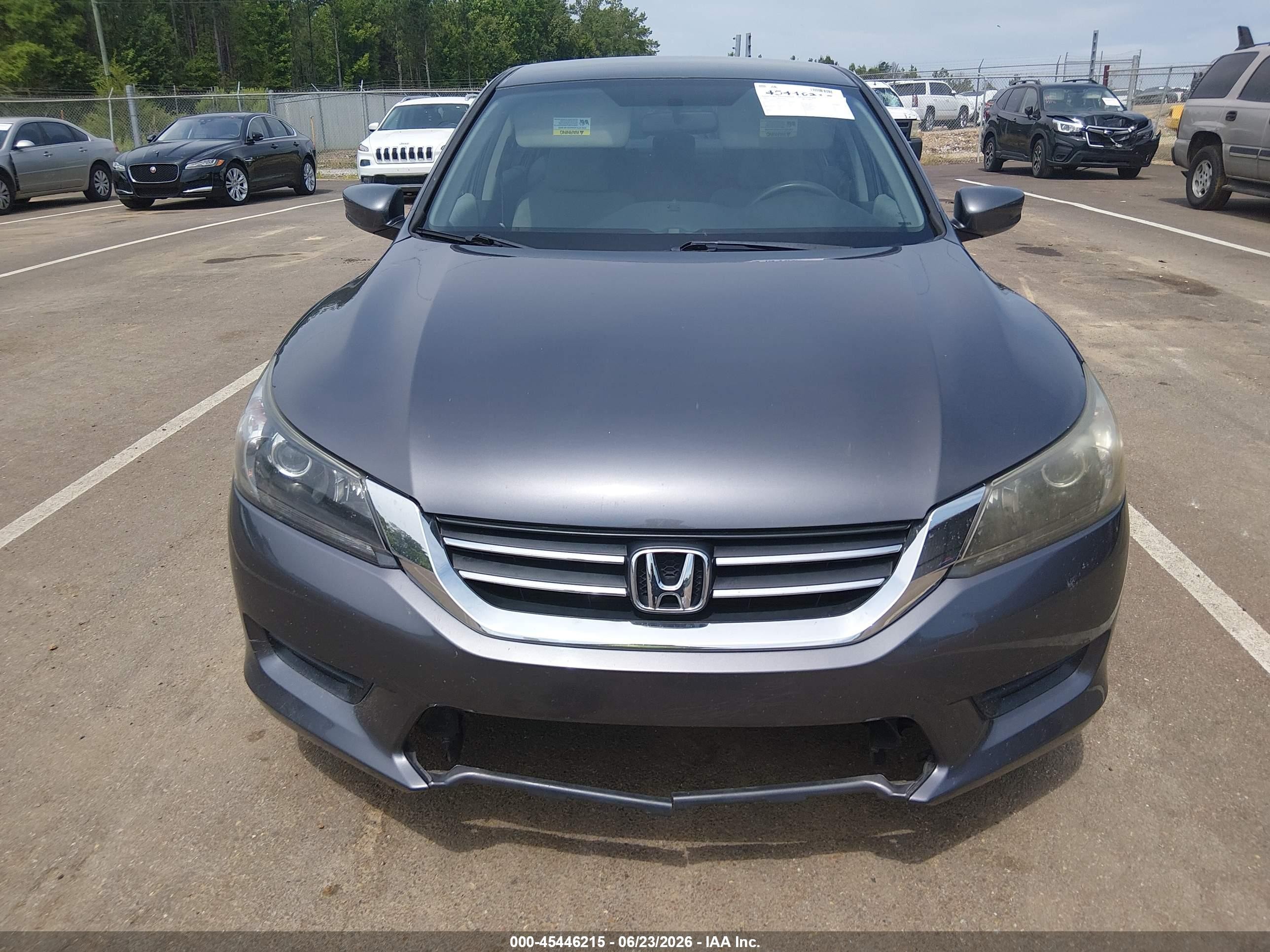 2013 Honda Accord Lx Gray vin: 1HGCR2F32DA157675
