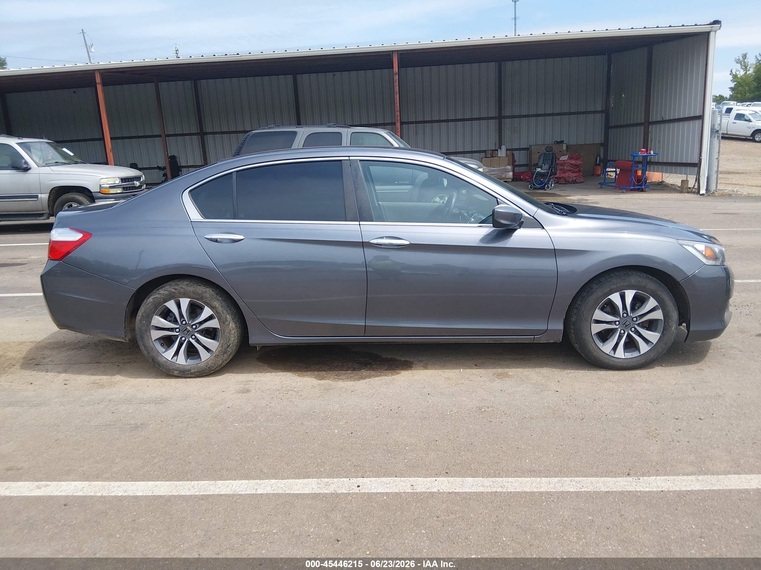 2013 Honda Accord Lx Gray vin: 1HGCR2F32DA157675