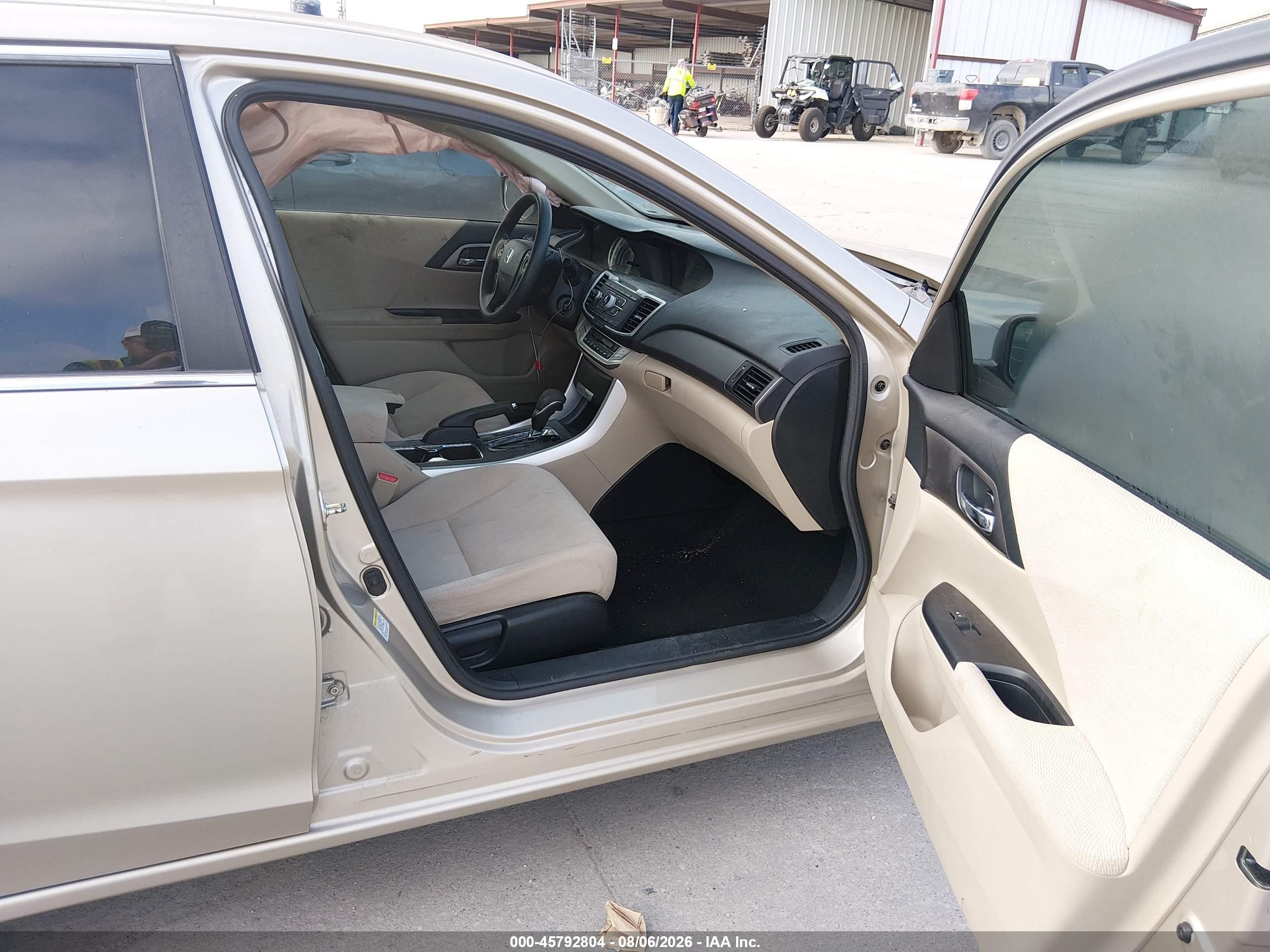 2013 Honda Accord Lx Бежевый vin: 1HGCR2F32DA171592
