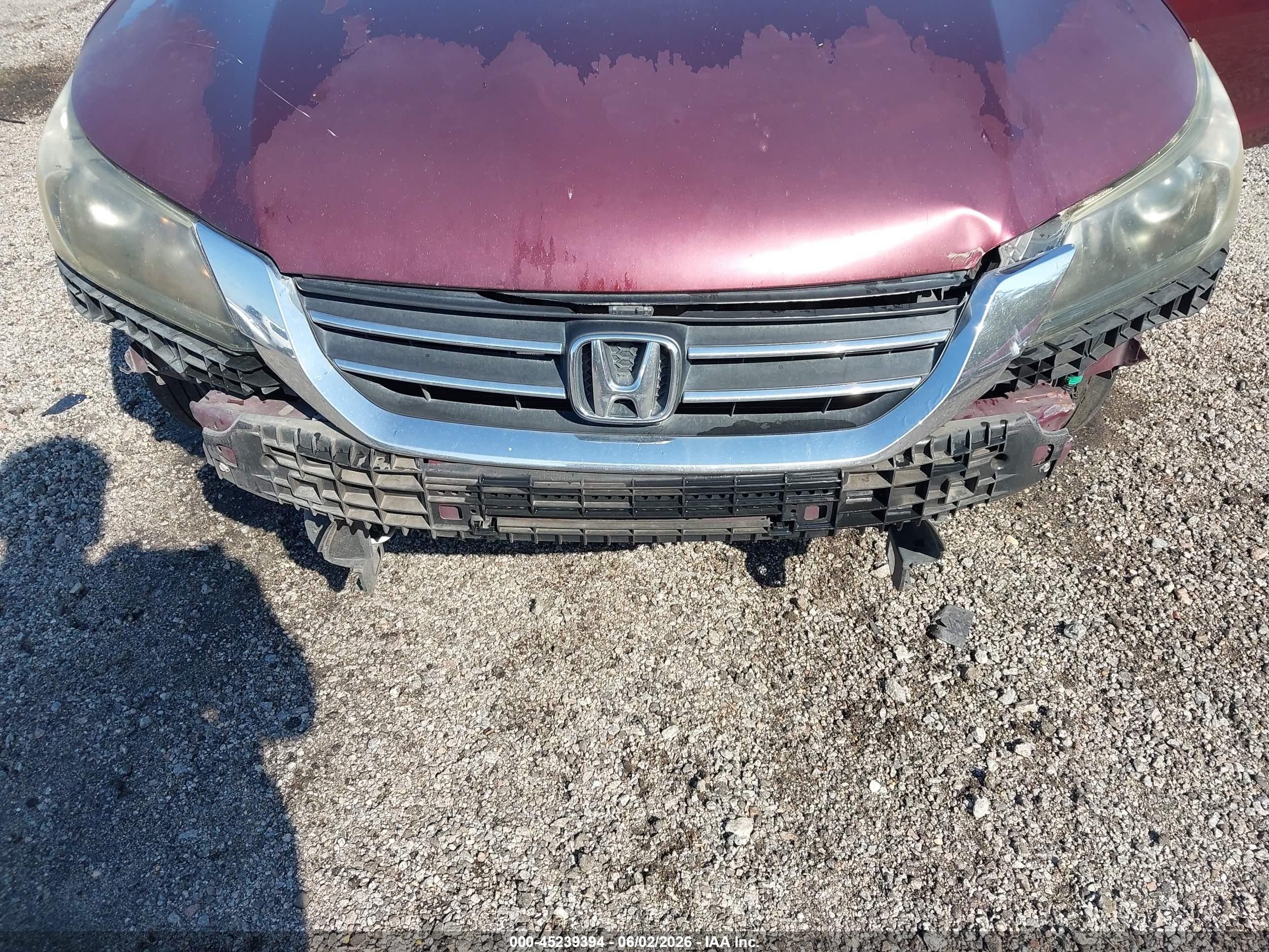 2013 Honda Accord Lx Red vin: 1HGCR2F32DA190434