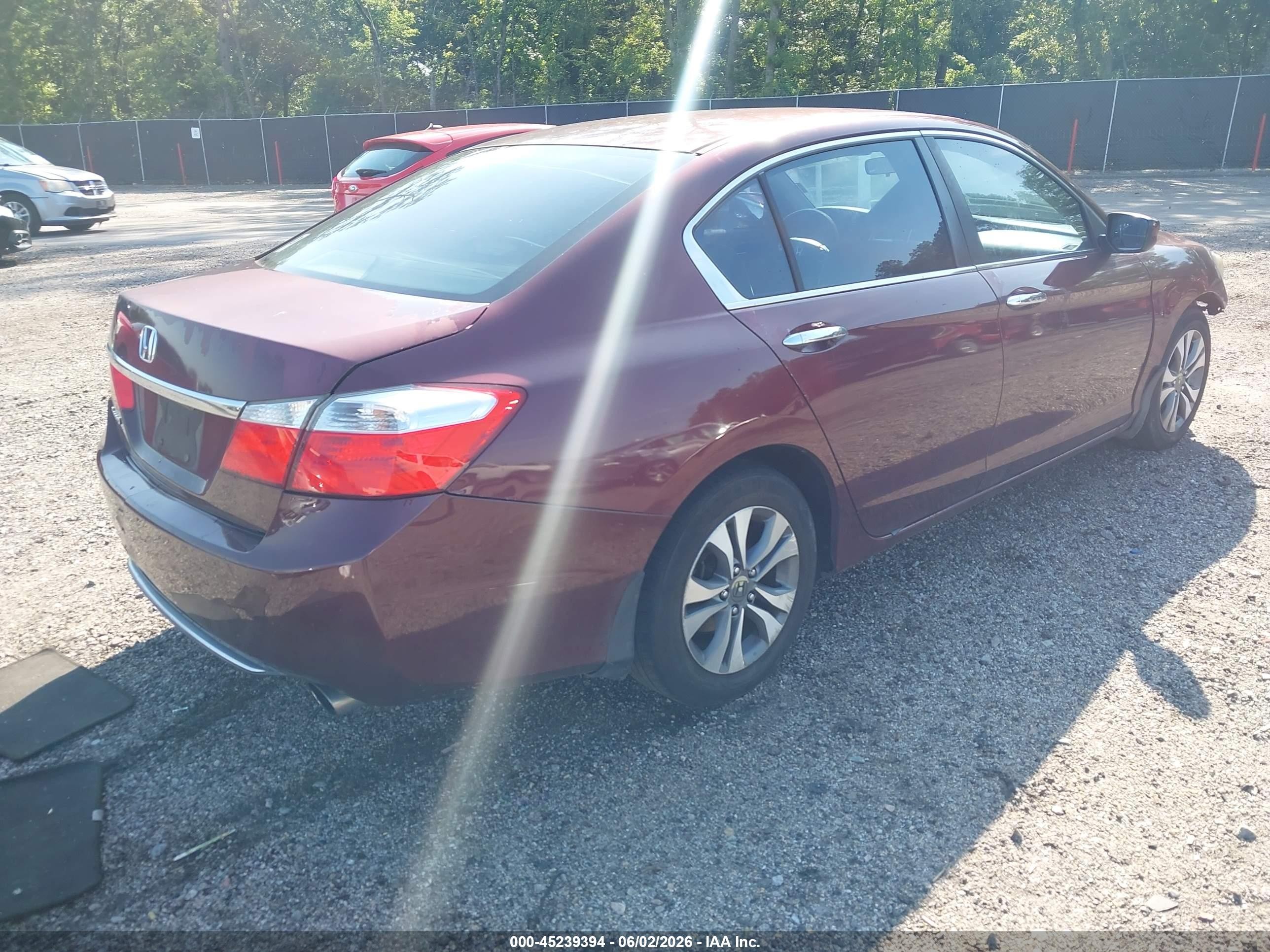 2013 Honda Accord Lx Red vin: 1HGCR2F32DA190434