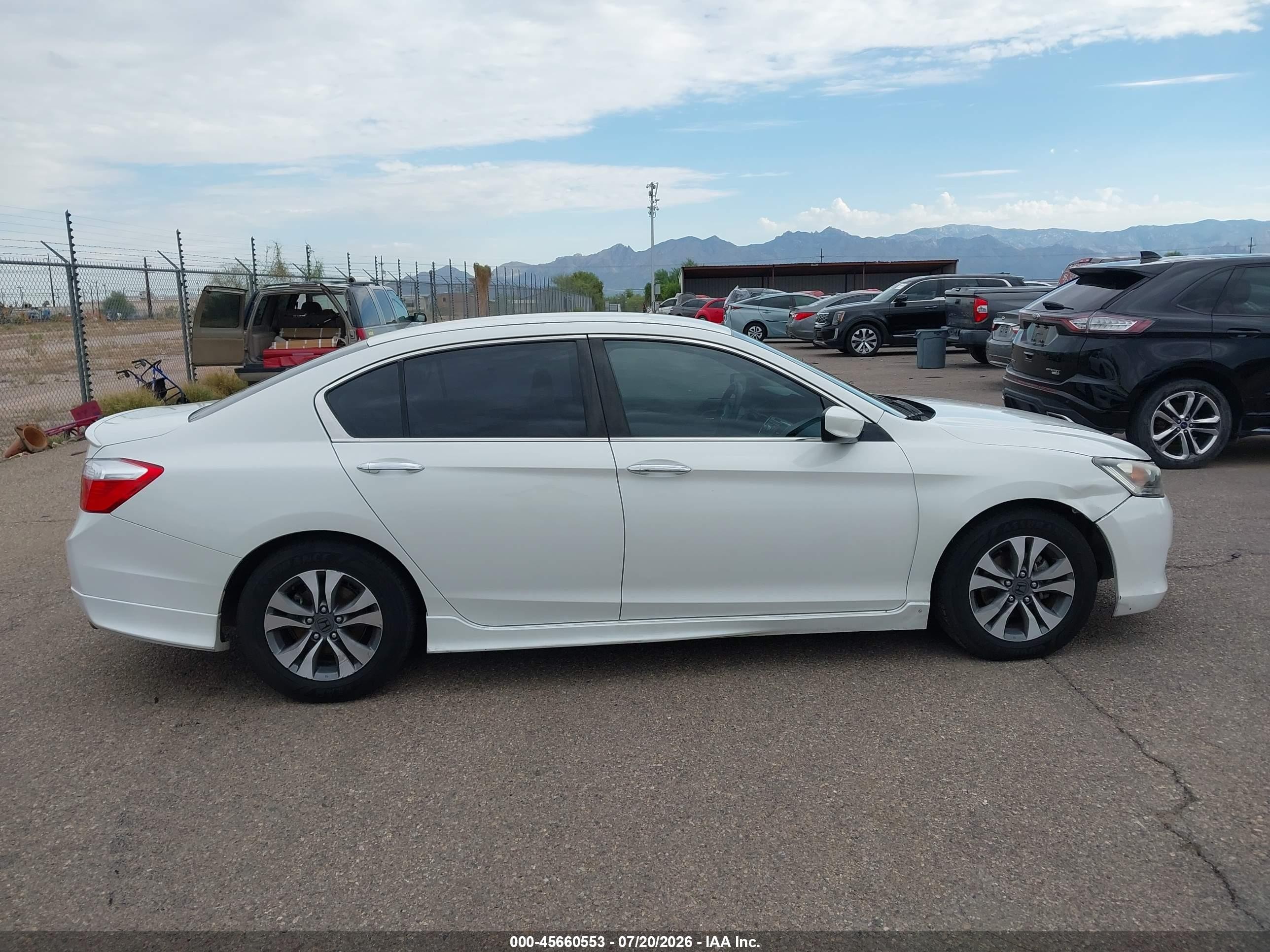 2013 Honda Accord Lx White vin: 1HGCR2F32DA191194