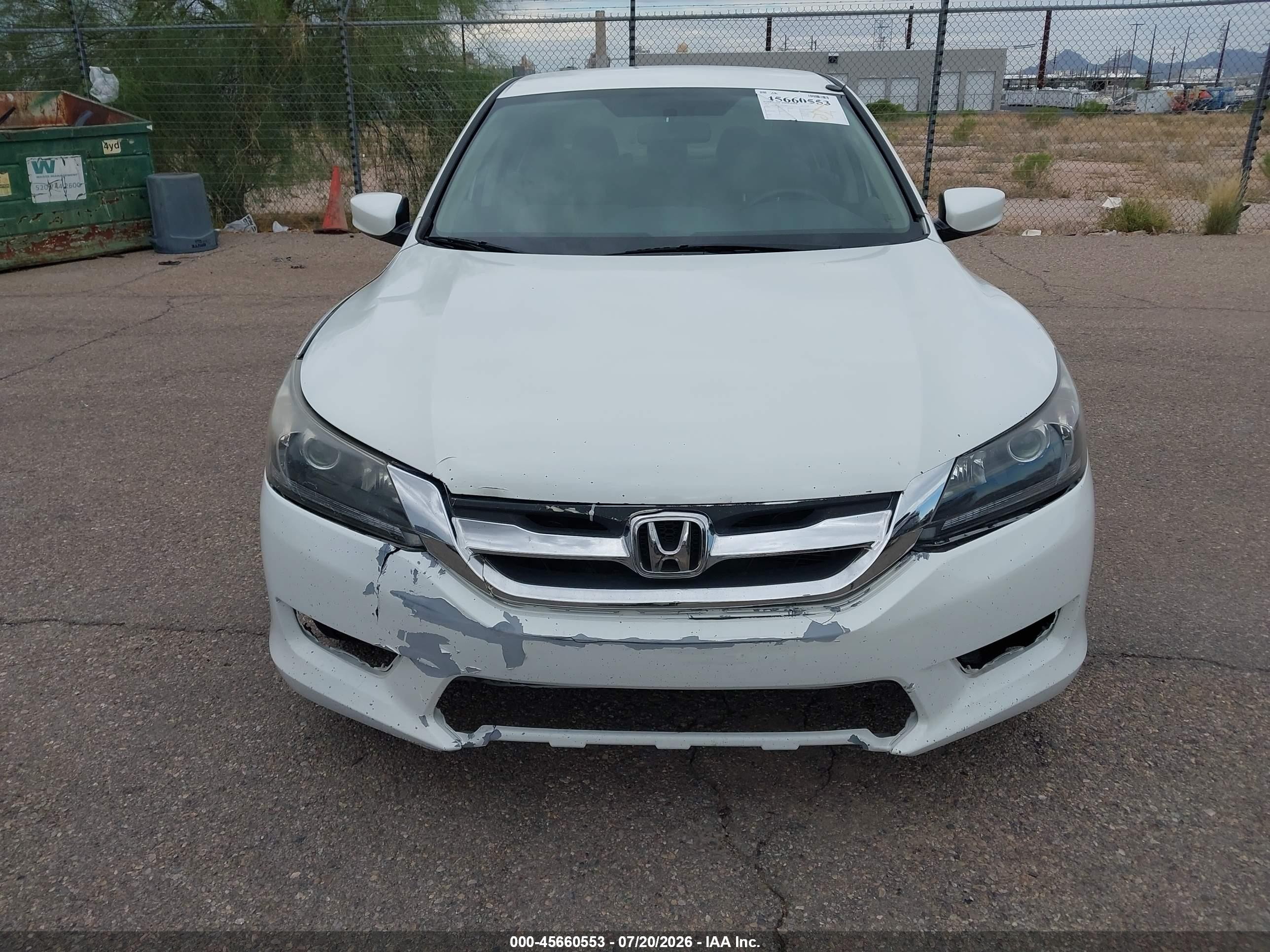 2013 Honda Accord Lx White vin: 1HGCR2F32DA191194