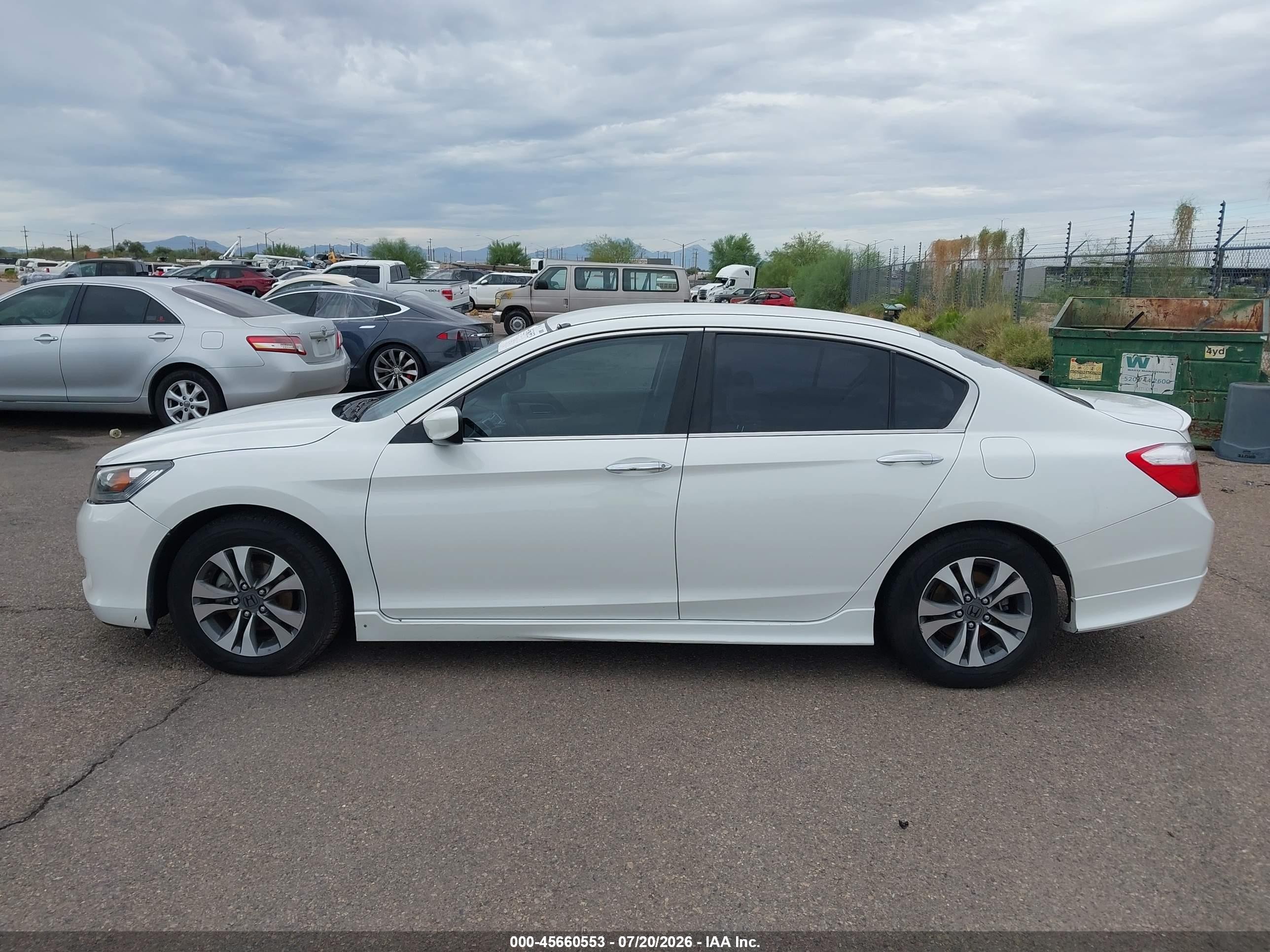 2013 Honda Accord Lx White vin: 1HGCR2F32DA191194