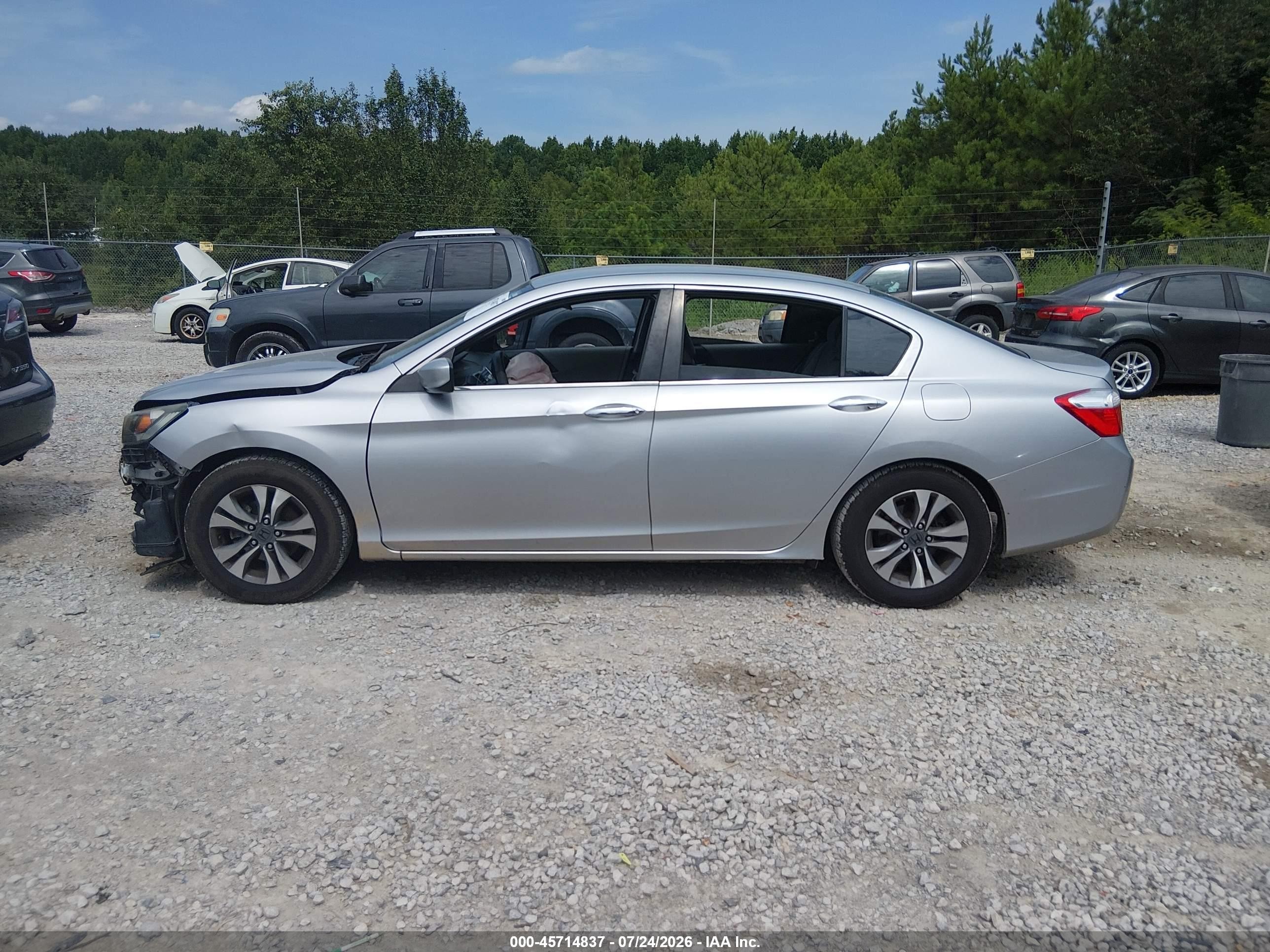 2013 Honda Accord Lx Silver vin: 1HGCR2F32DA198257
