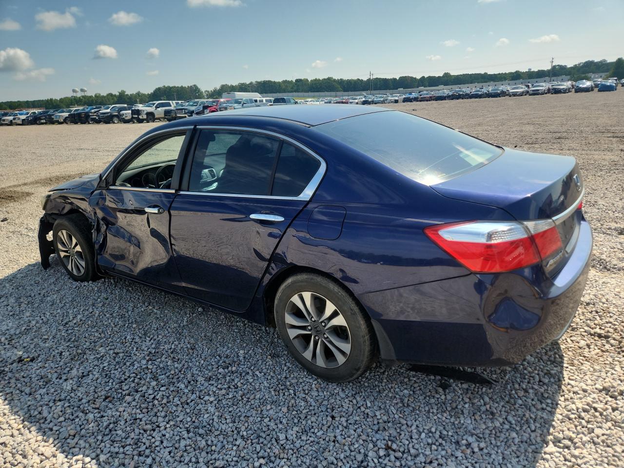 2013 Honda Accord Lx Blue vin: 1HGCR2F32DA205840
