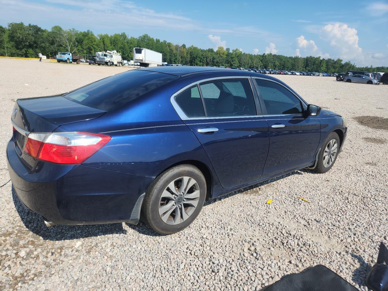 2013 Honda Accord Lx Blue vin: 1HGCR2F32DA205840