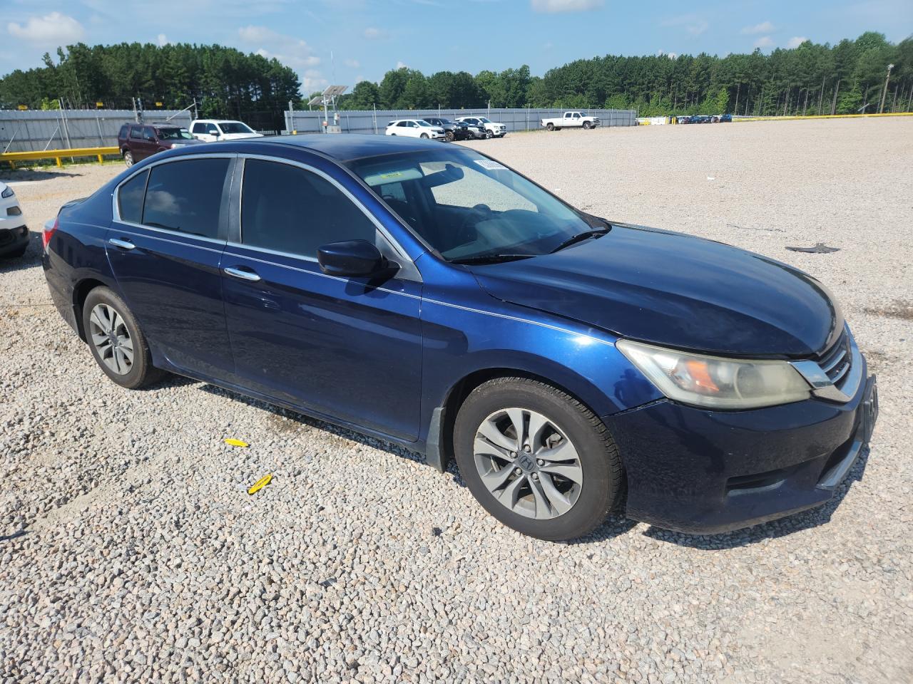 2013 Honda Accord Lx Blue vin: 1HGCR2F32DA205840