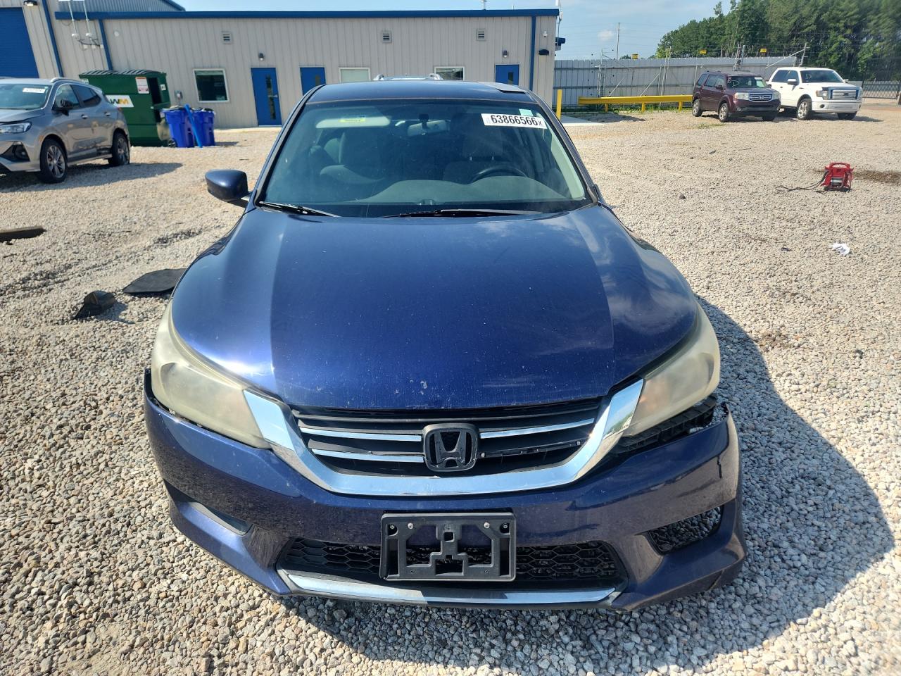 2013 Honda Accord Lx Blue vin: 1HGCR2F32DA205840