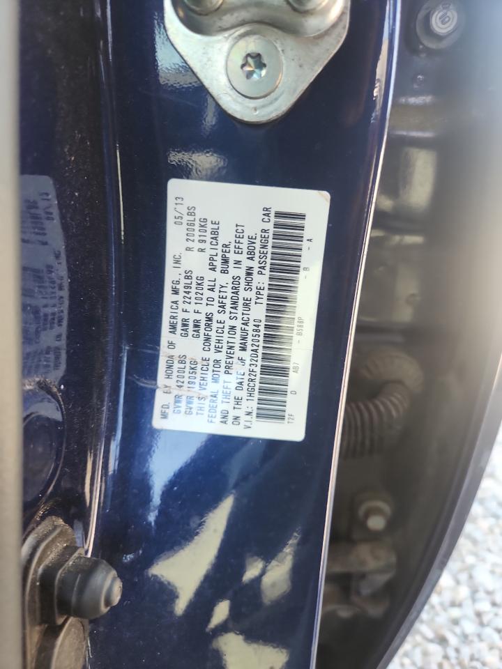 2013 Honda Accord Lx Blue vin: 1HGCR2F32DA205840