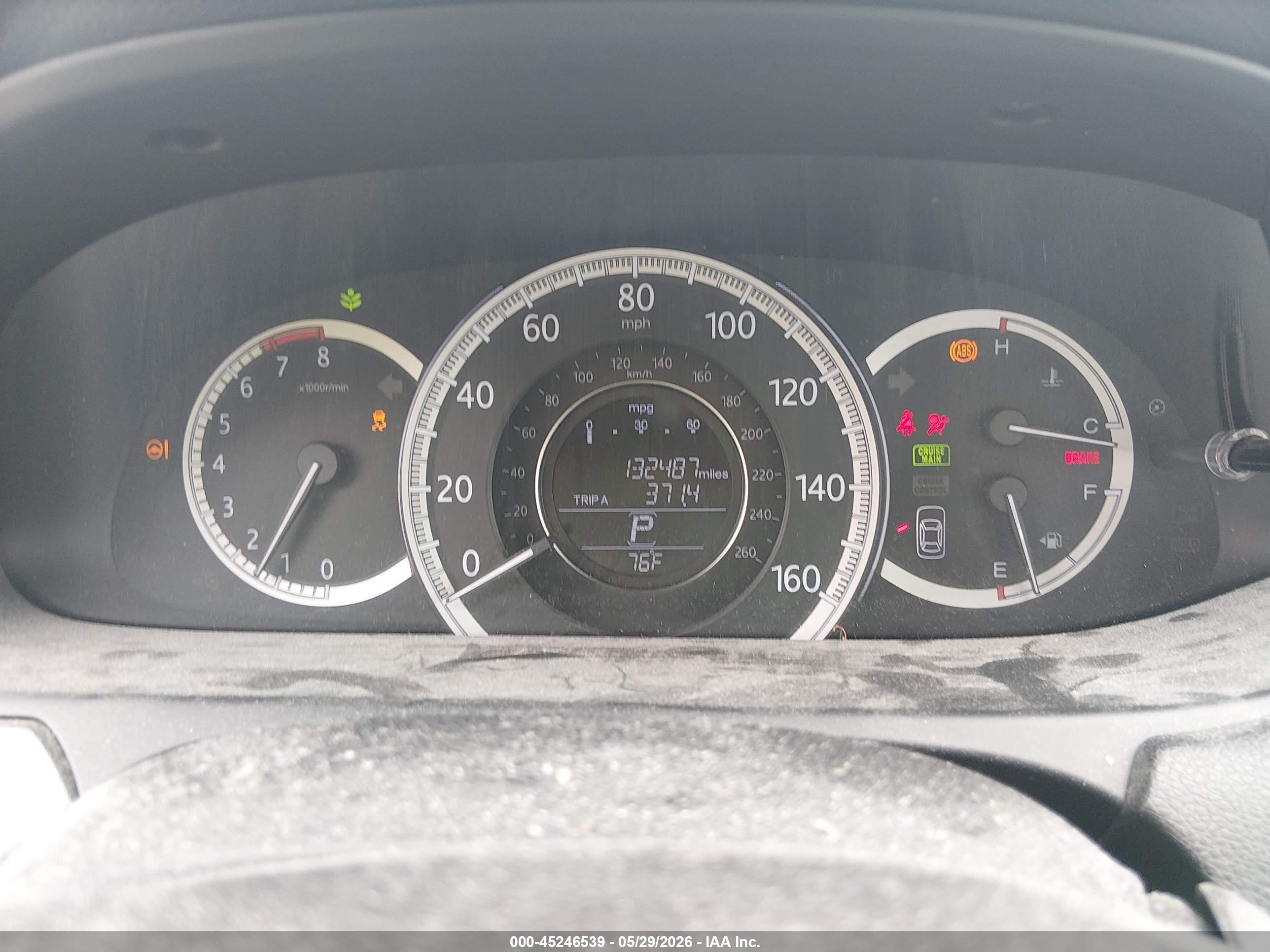2013 Honda Accord Lx White vin: 1HGCR2F32DA230611