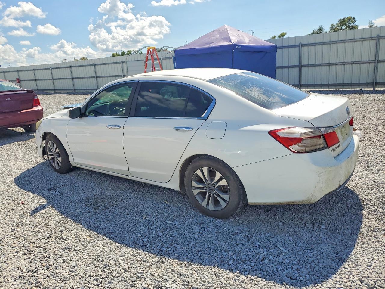2013 Honda Accord Lx White vin: 1HGCR2F32DA232021