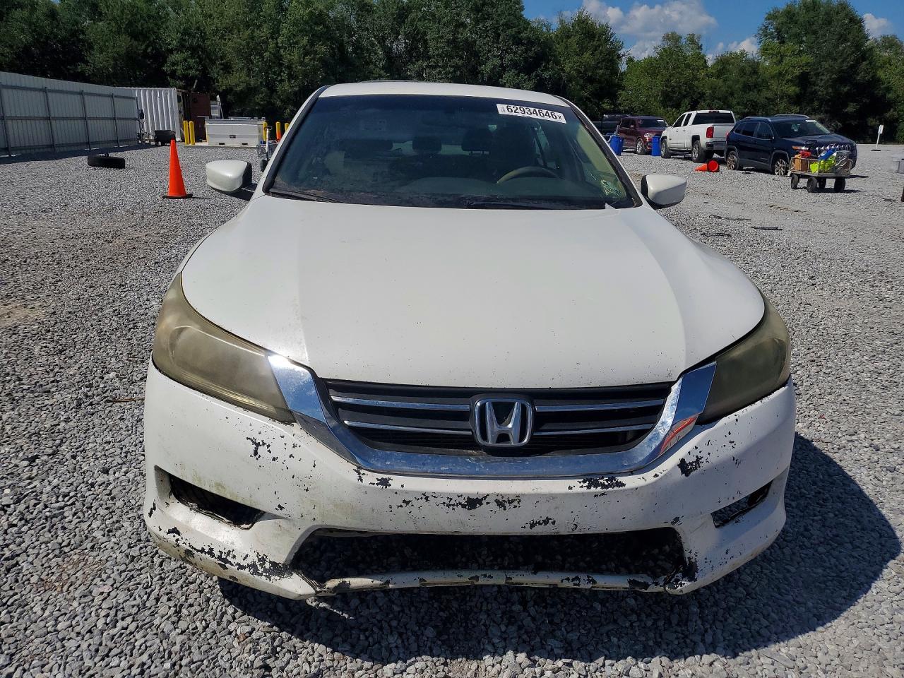 2013 Honda Accord Lx White vin: 1HGCR2F32DA232021