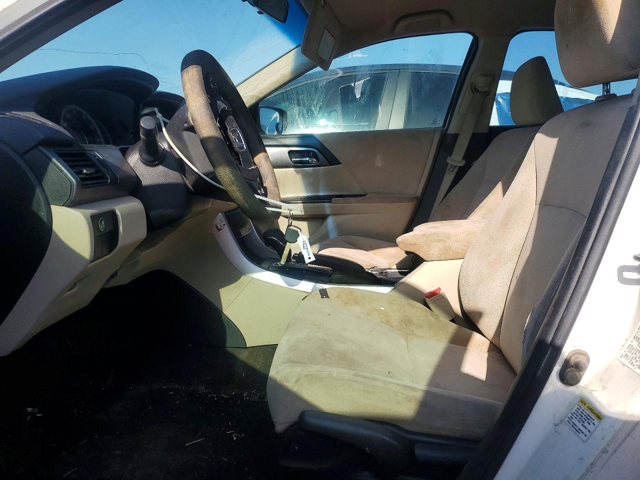 2013 Honda Accord Lx White vin: 1HGCR2F32DA232021