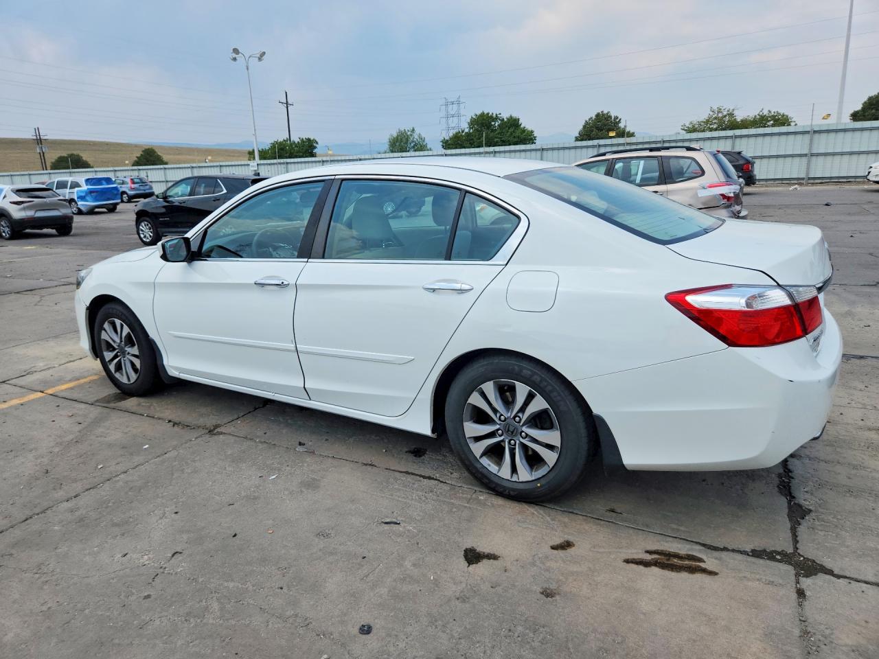 2013 Honda Accord Lx White vin: 1HGCR2F32DA262541