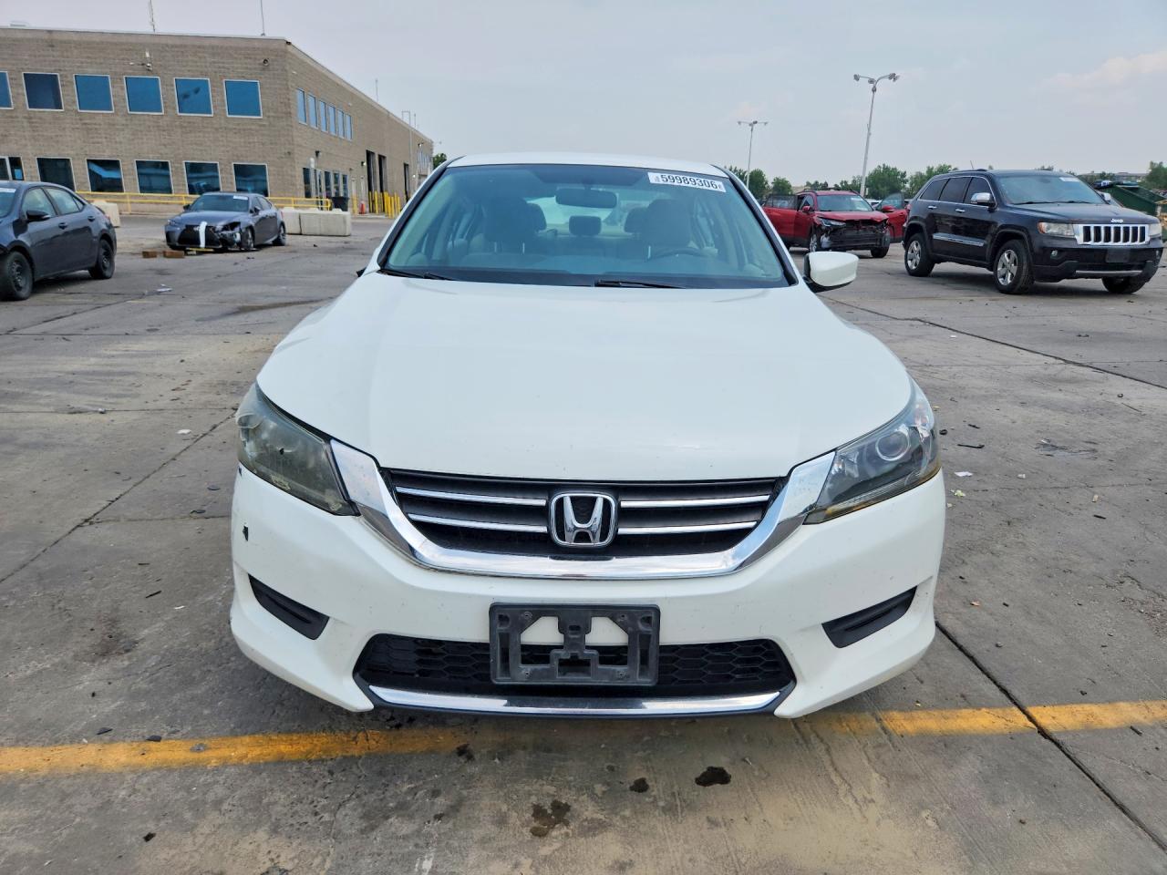2013 Honda Accord Lx White vin: 1HGCR2F32DA262541